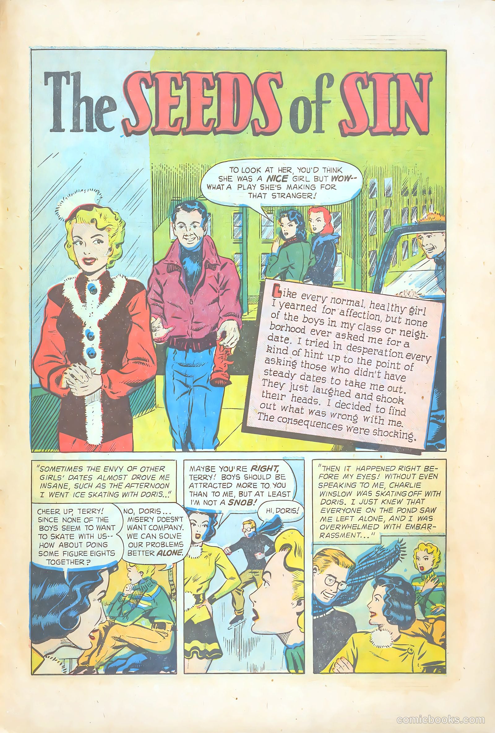 Teen-Age Temptations #9 (1954) — page 27 of 36