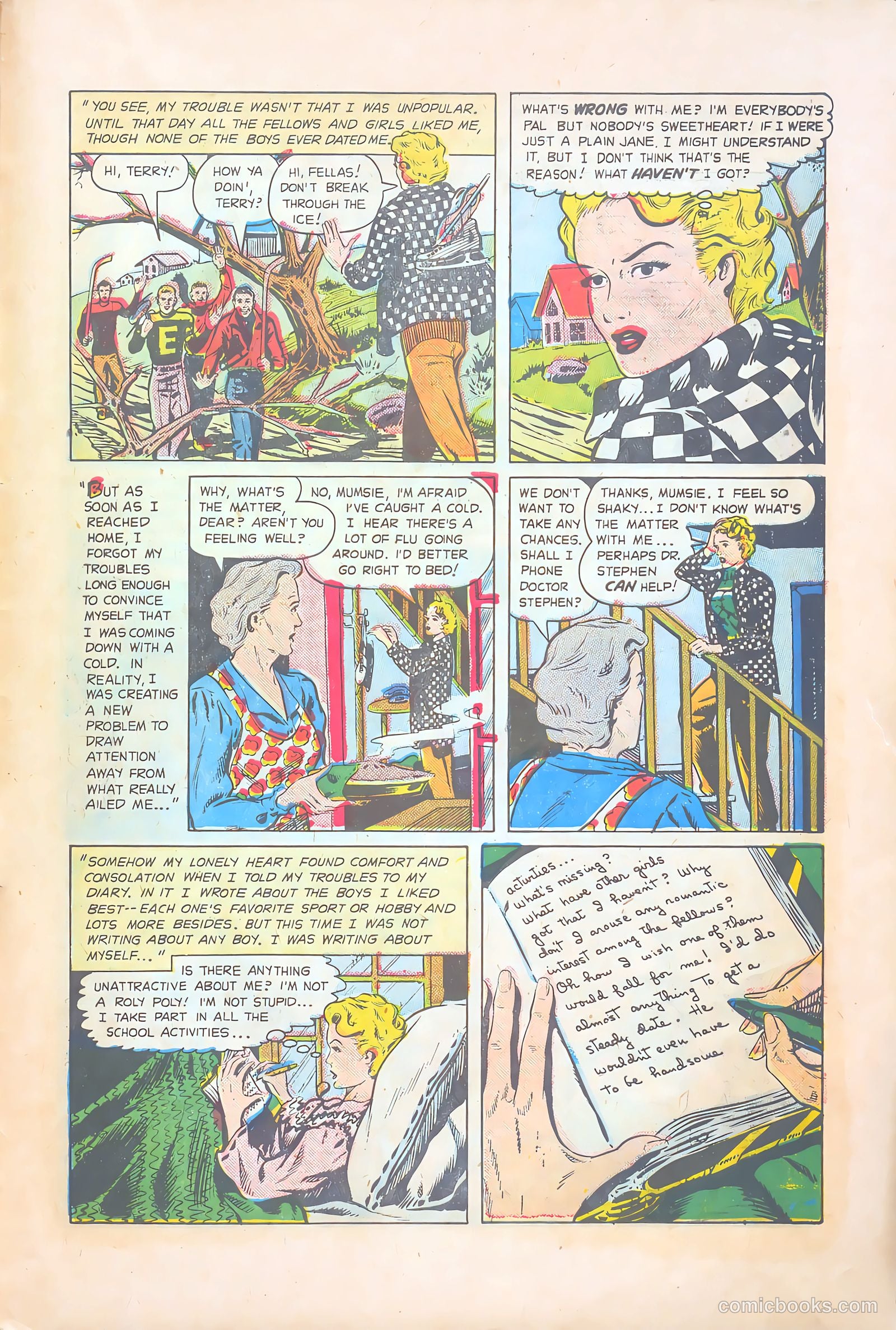 Teen-Age Temptations #9 (1954) — page 29 of 36