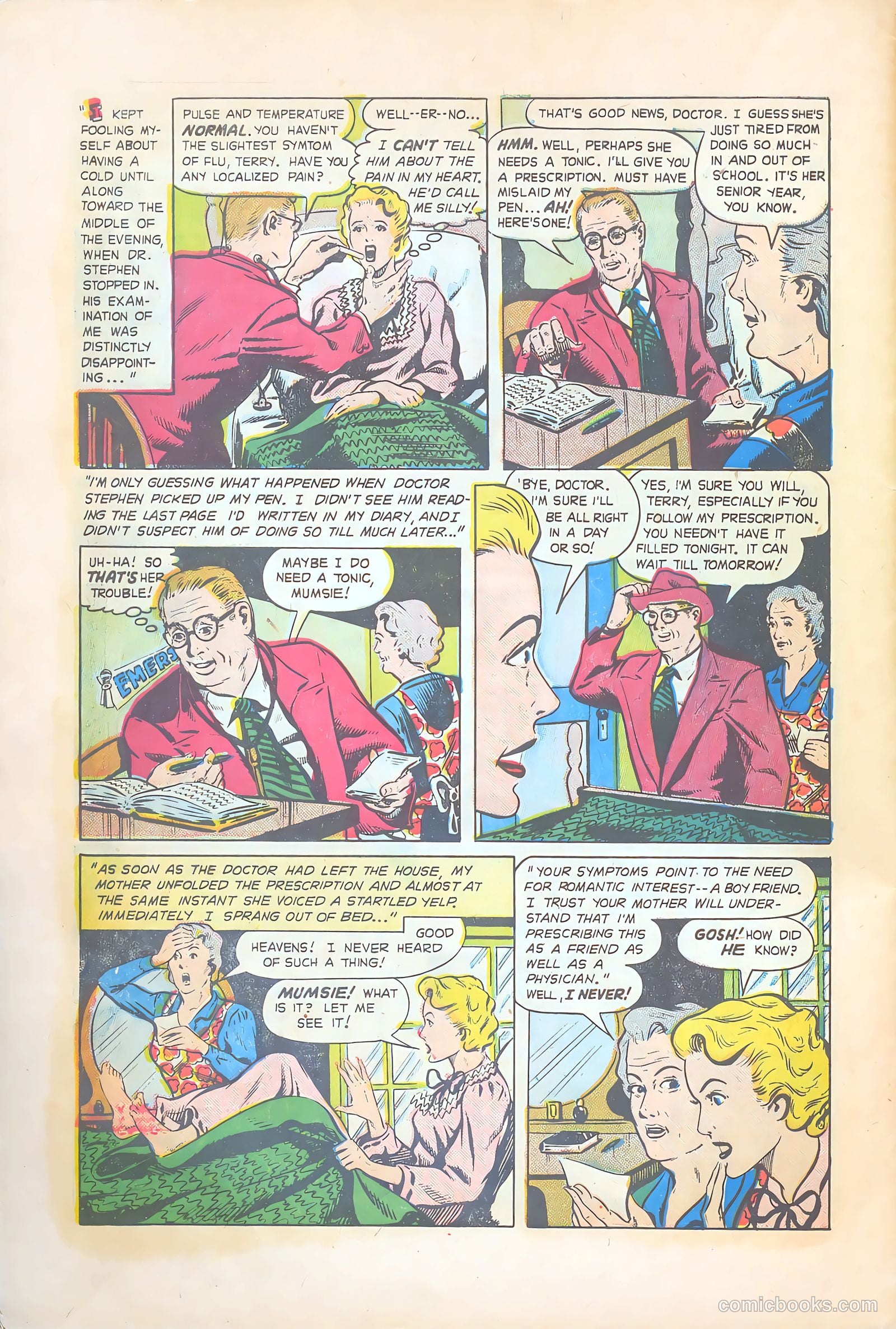 Teen-Age Temptations #9 (1954) — page 30 of 36