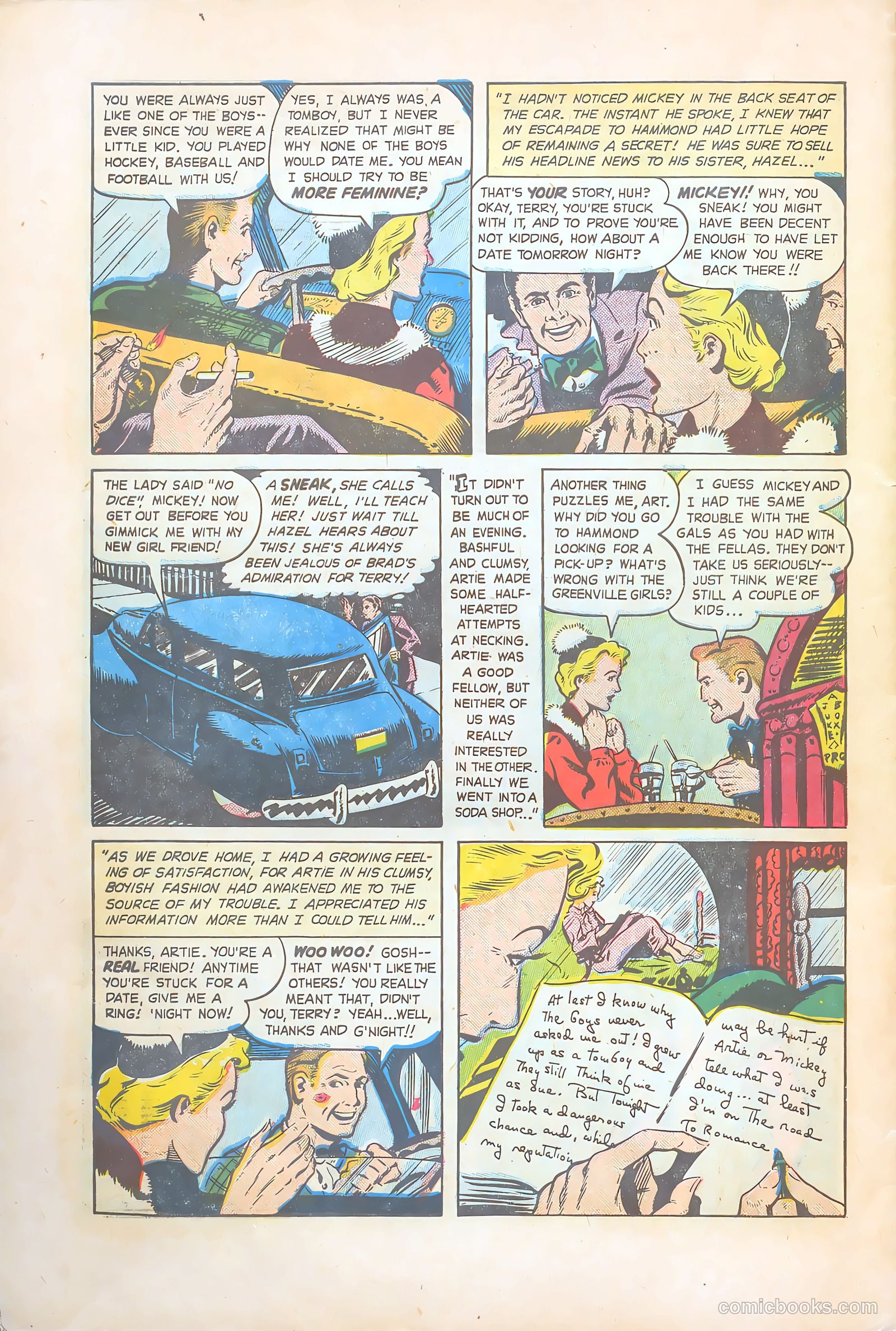 Teen-Age Temptations #9 (1954) — page 32 of 36