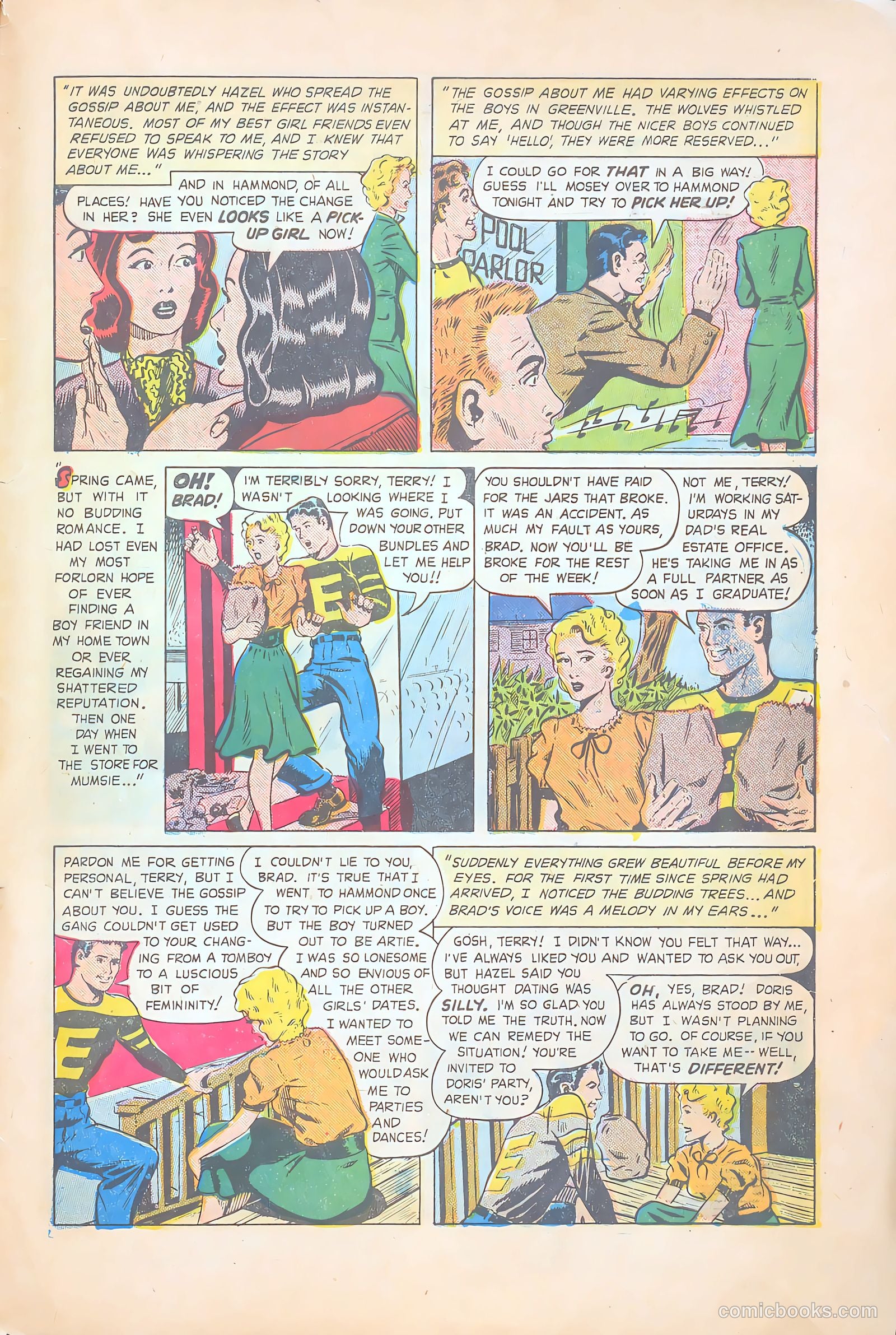 Teen-Age Temptations #9 (1954) — page 33 of 36