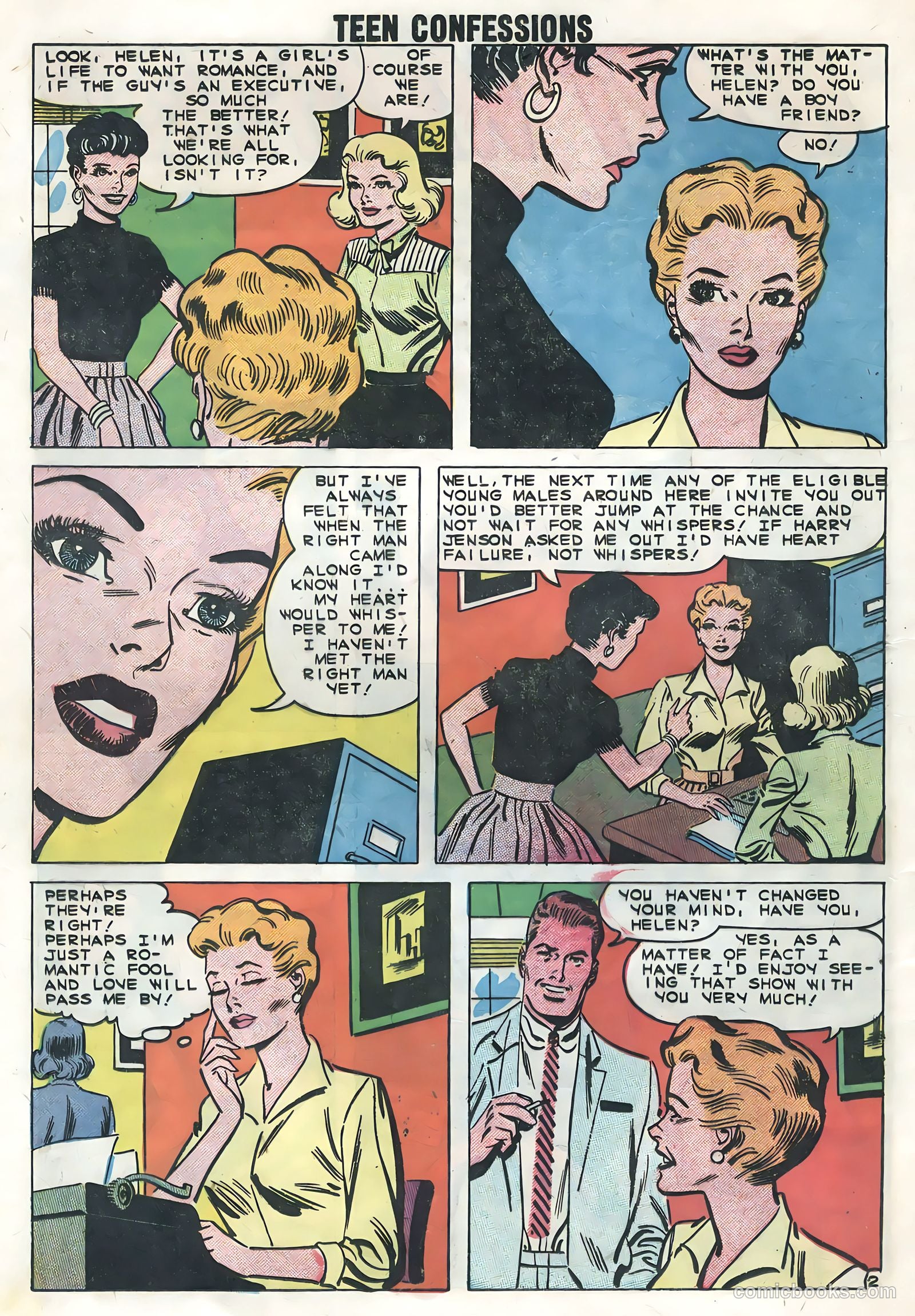 Teen Confessions #1 (1959) — page 20 of 36