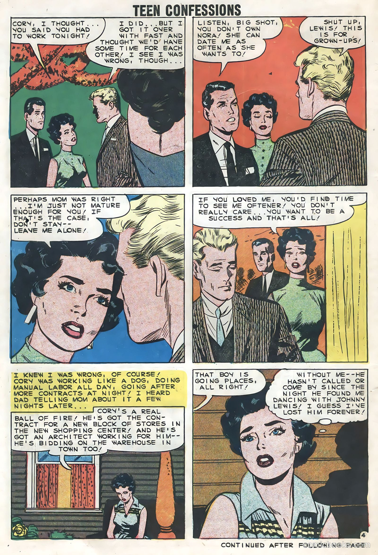 Teen Confessions #1 (1959) — page 30 of 36
