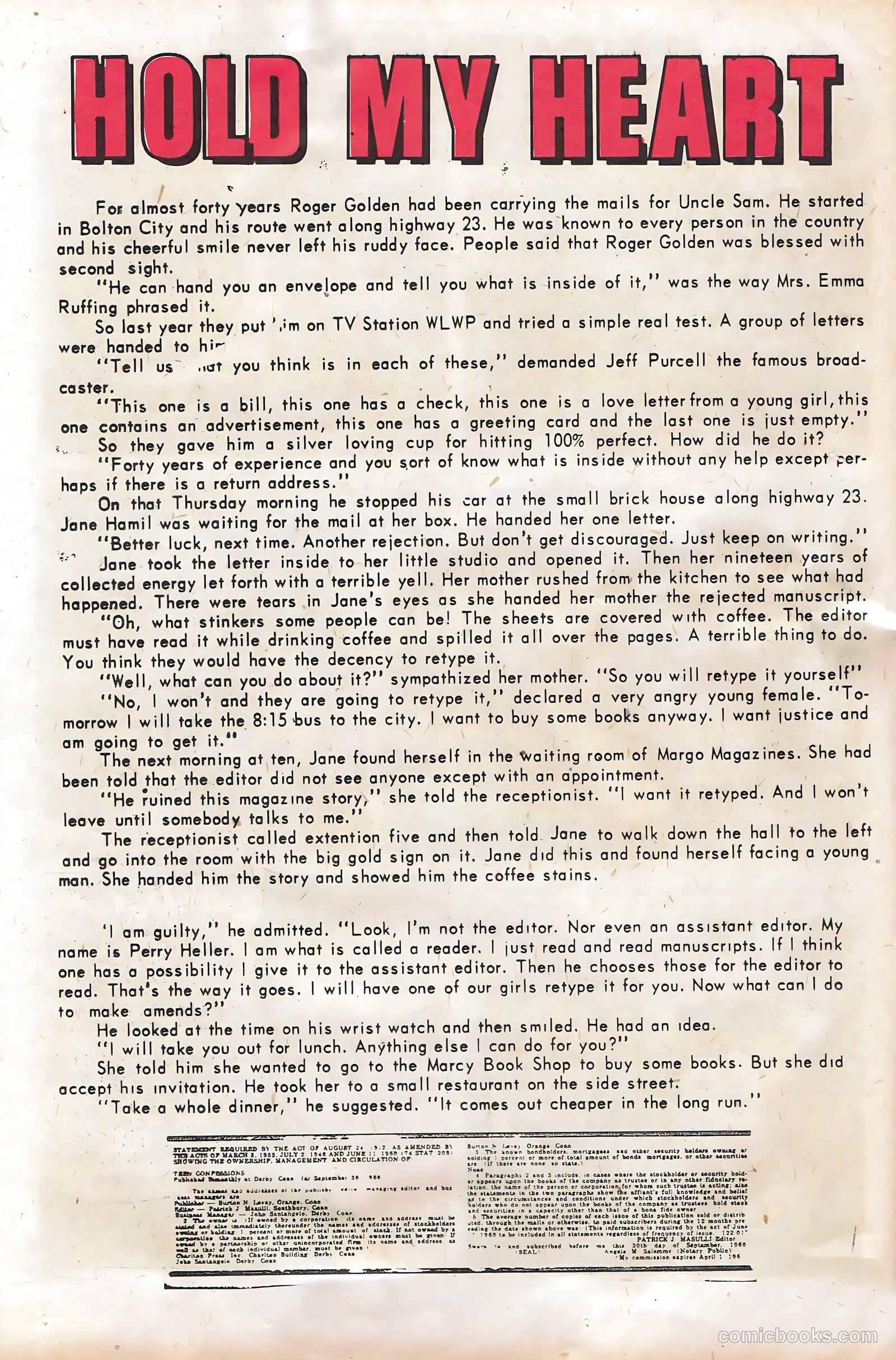 Teen Confessions #11 (1961) — page 26 of 36