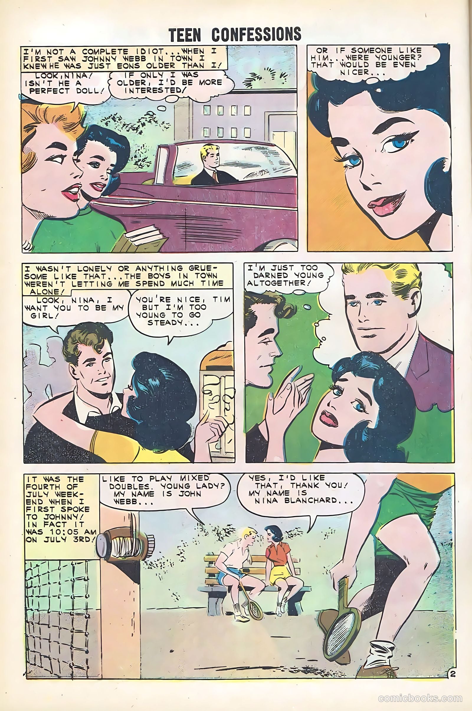 Teen Confessions #14 (1961) — page 4 of 36