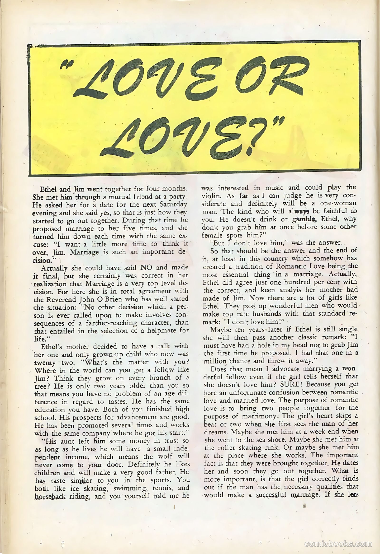 Teen Confessions #14 (1961) — page 20 of 36
