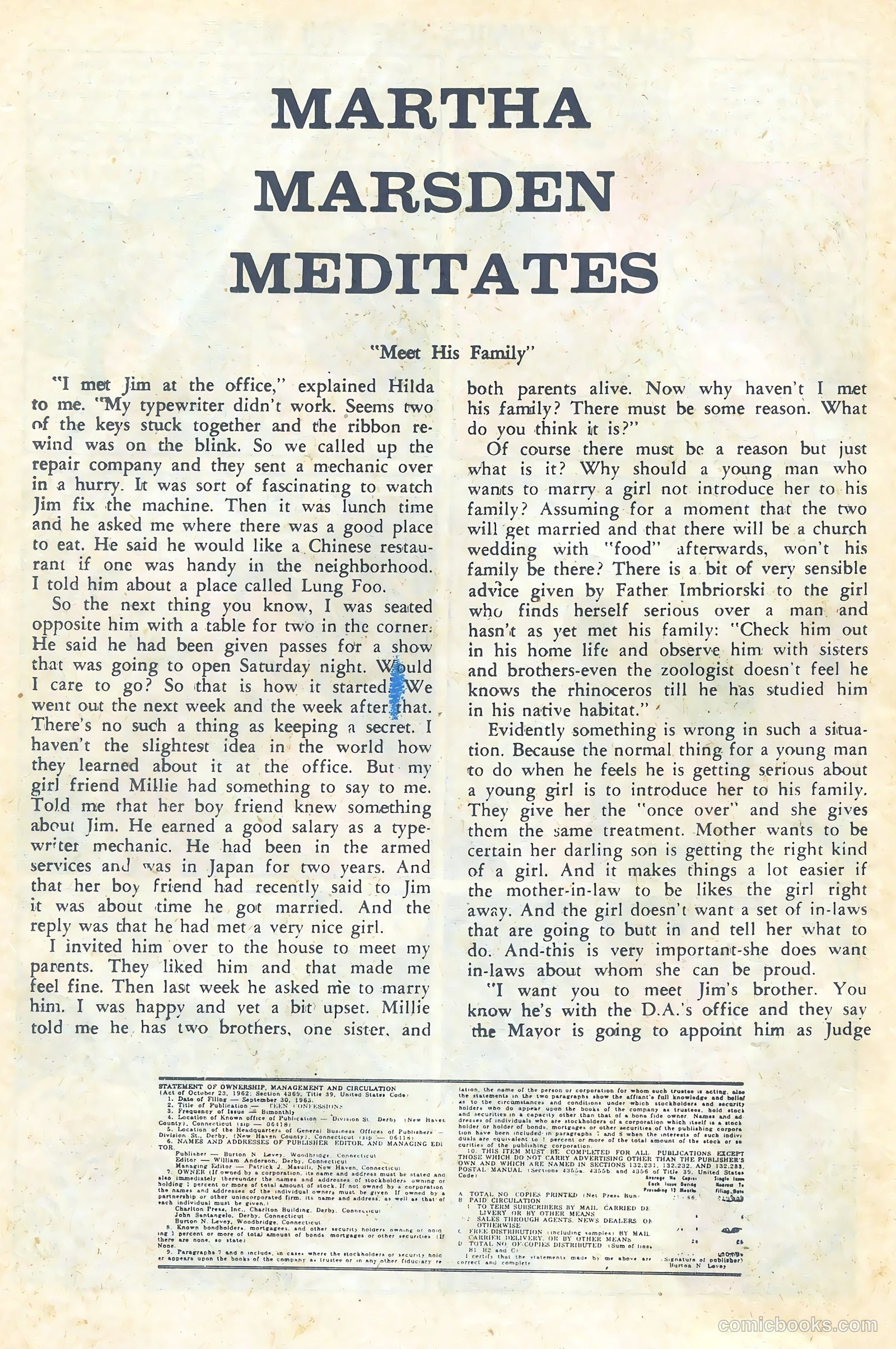 Teen Confessions #28 (1964) — page 26 of 36