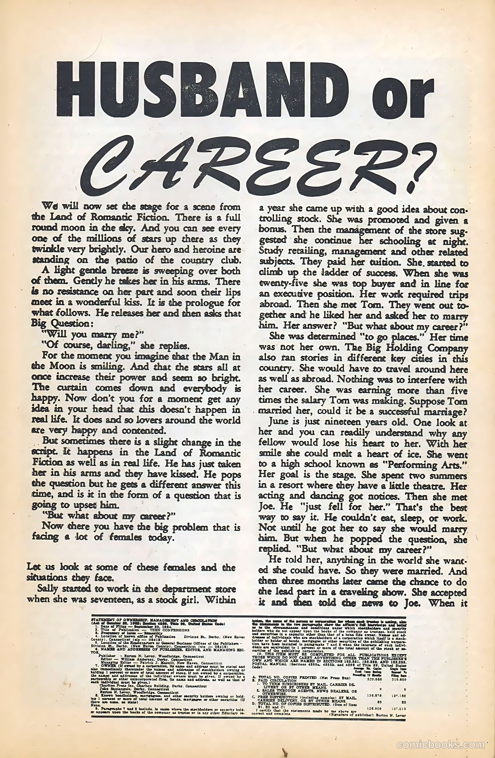 Teen Confessions #33 (1965) — page 23 of 36