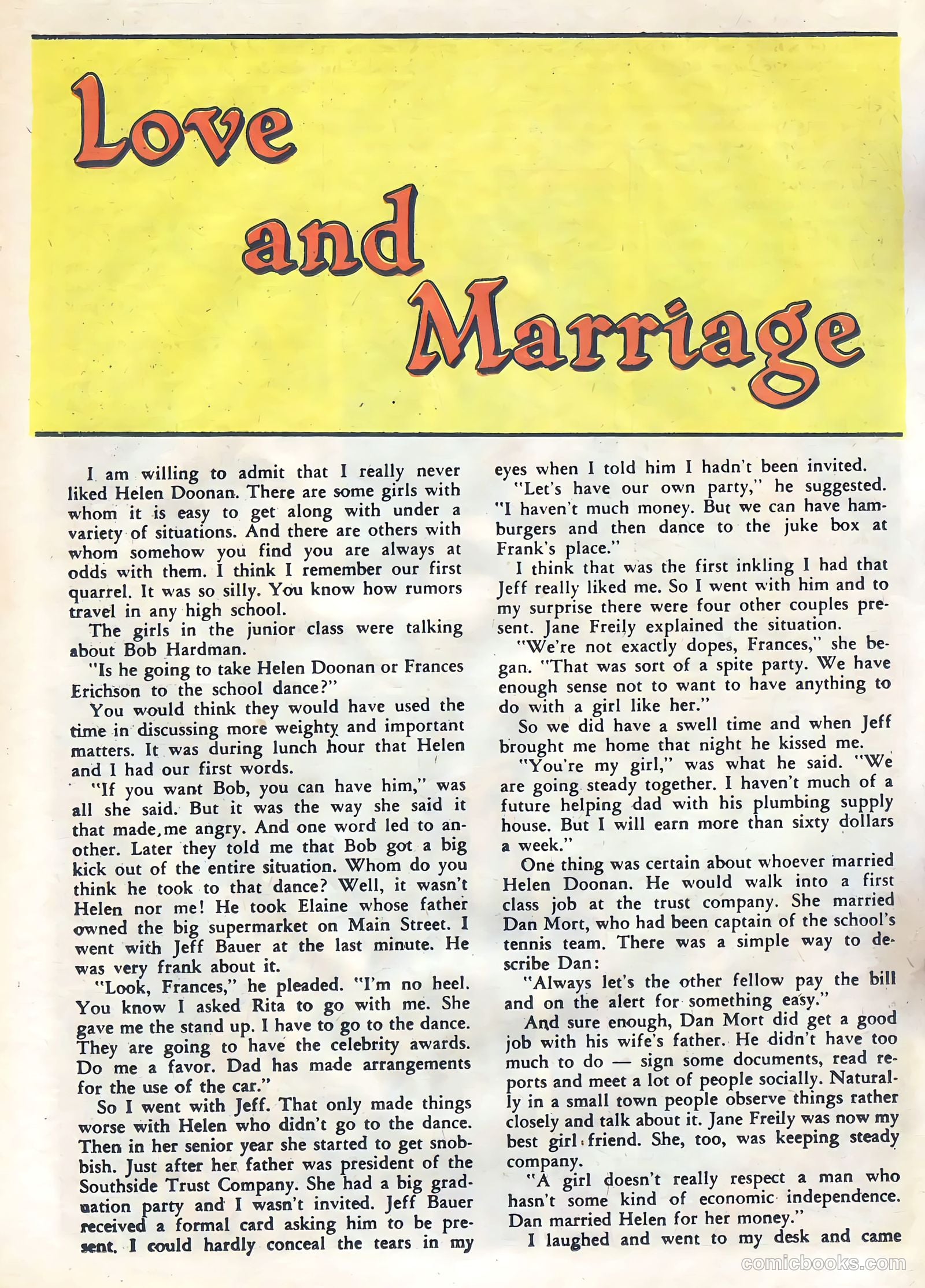 Teen Confessions #7 (1960) — page 26 of 36