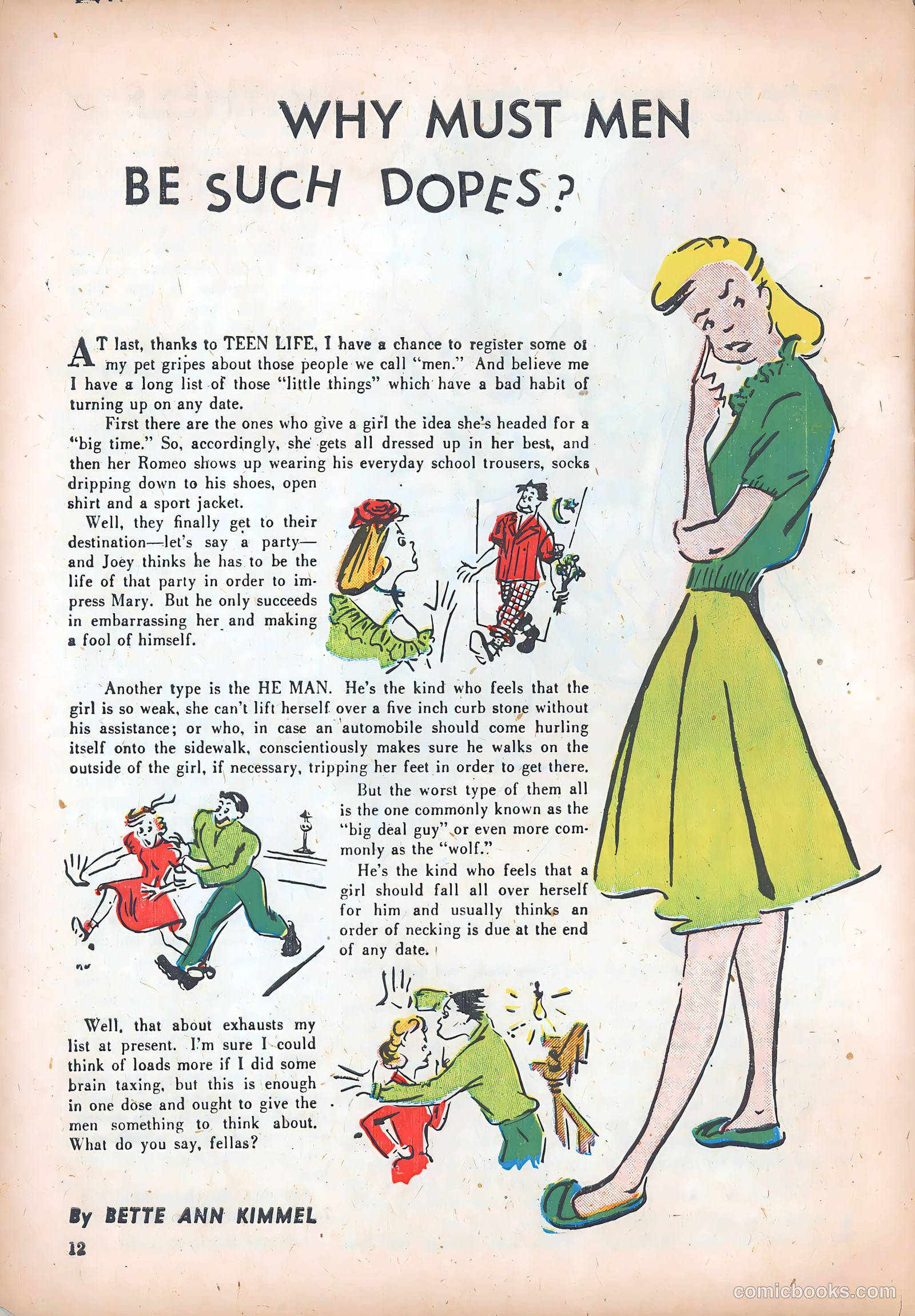 Teen Life Comics and Adventure #3 (1945) — page 12 of 51