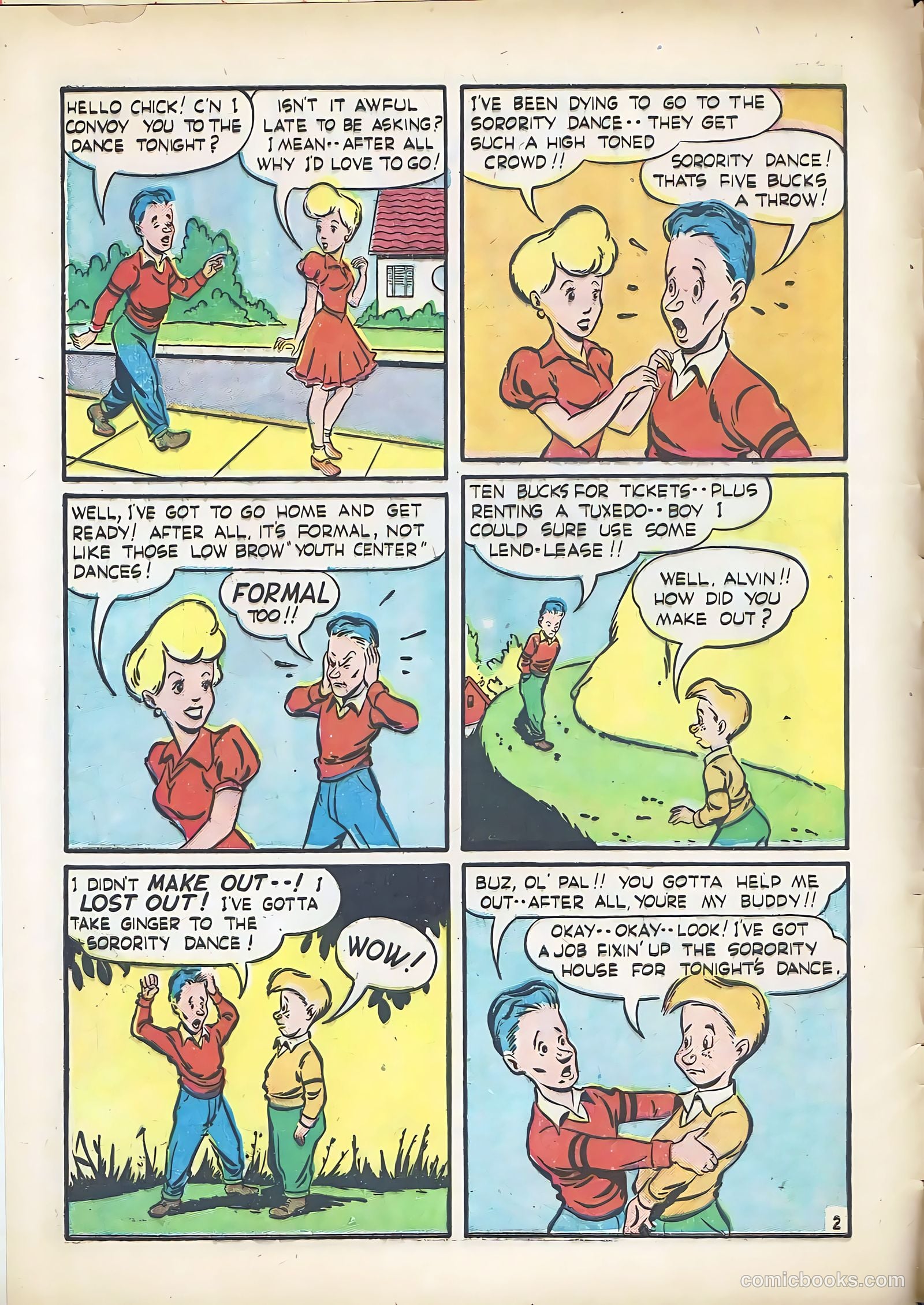 Teen Life Comics and Adventure #4 (1946) — page 4 of 56