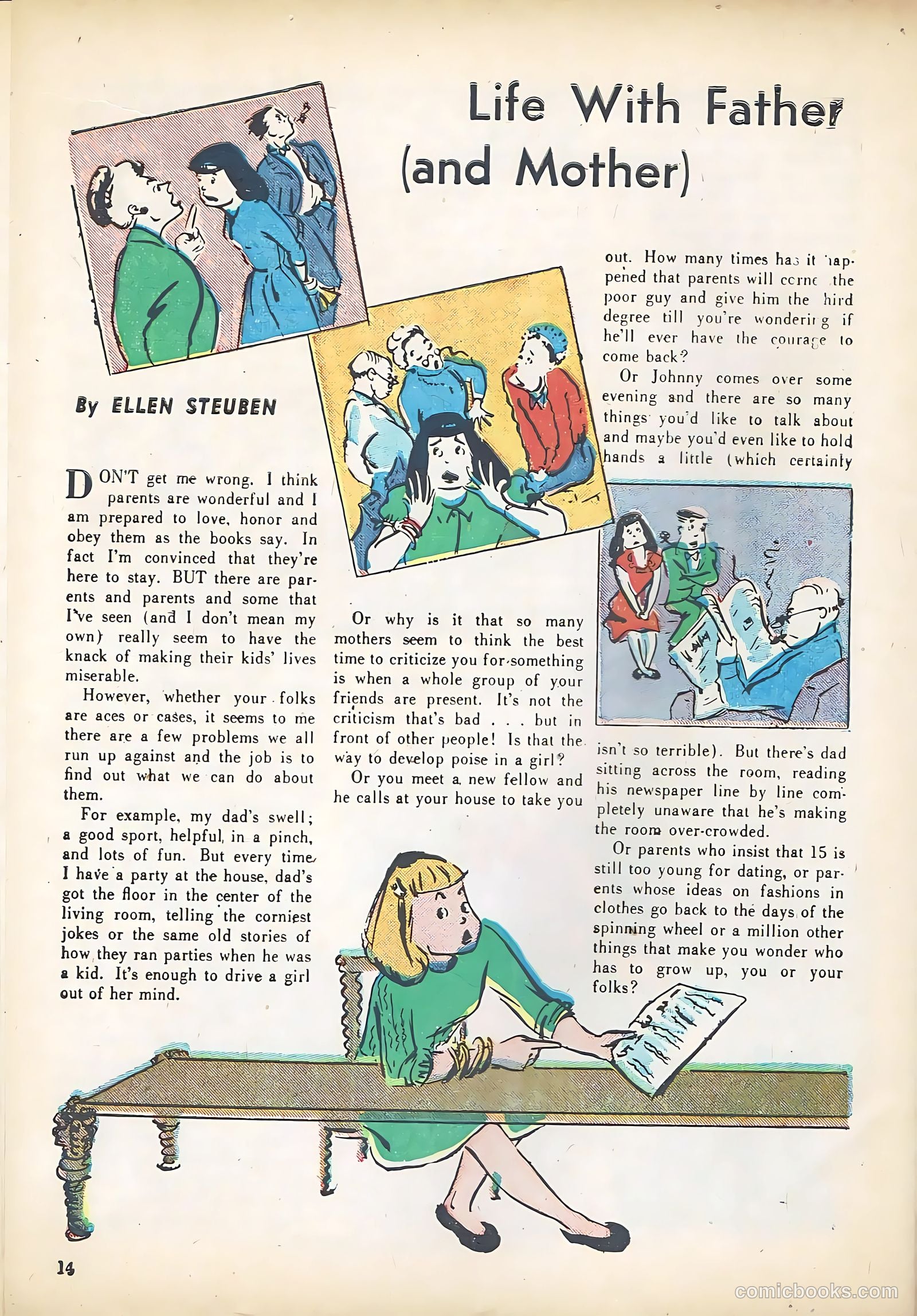 Teen Life Comics and Adventure #4 (1946) — page 14 of 56