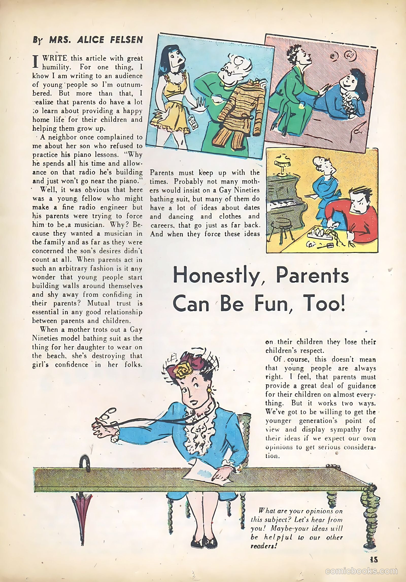 Teen Life Comics and Adventure #4 (1946) — page 15 of 56