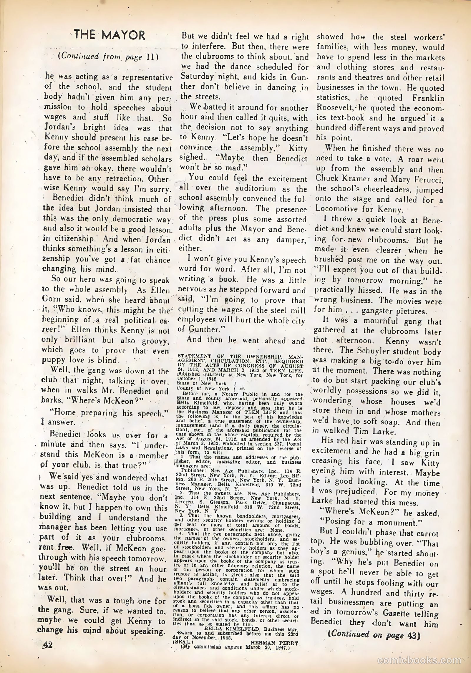 Teen Life Comics and Adventure #4 (1946) — page 46 of 56