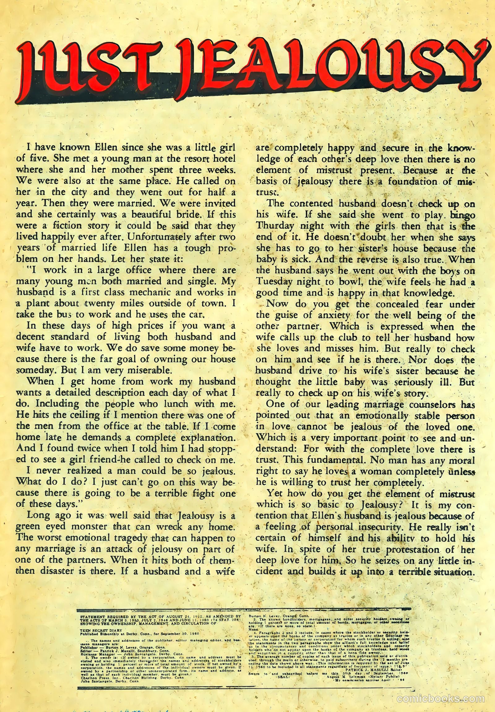 Teen Secret Diary #10 (1961) — page 23 of 36
