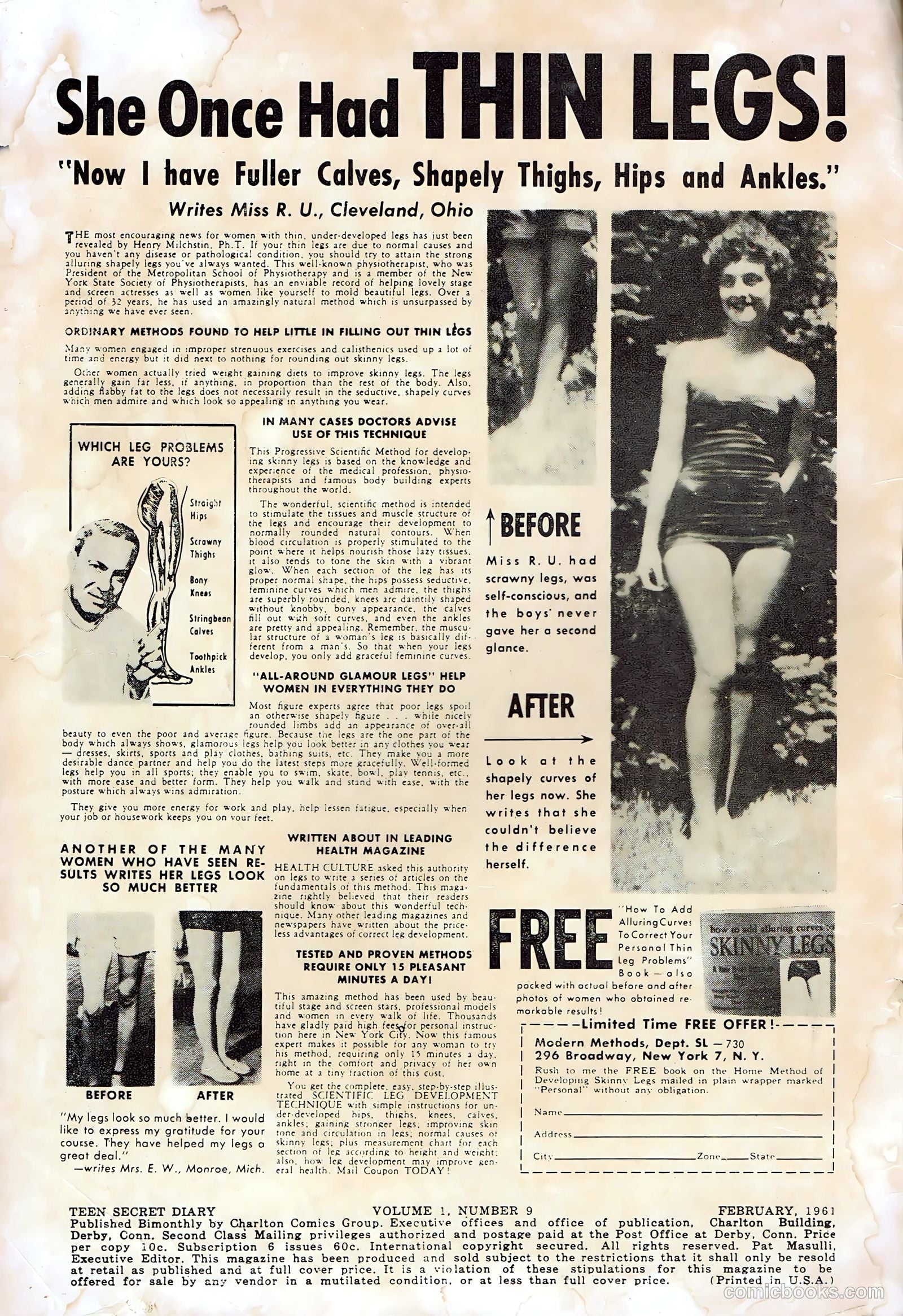 Teen Secret Diary #9 (1961) — page 2 of 36