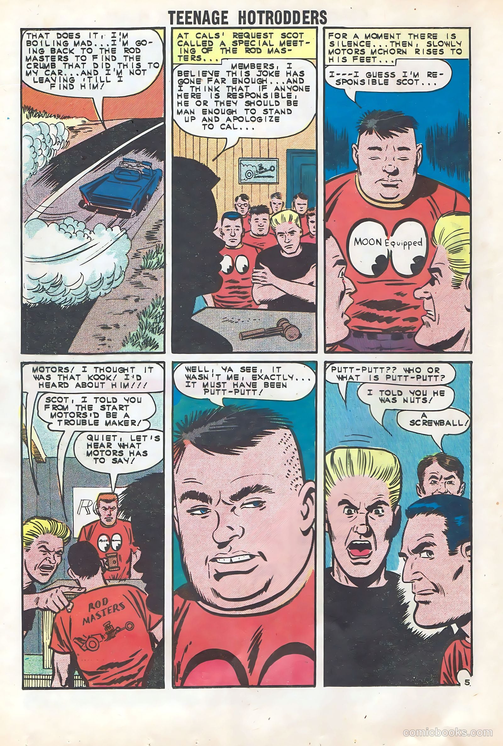 Teenage Hotrodders #5 (1963) — page 16 of 36