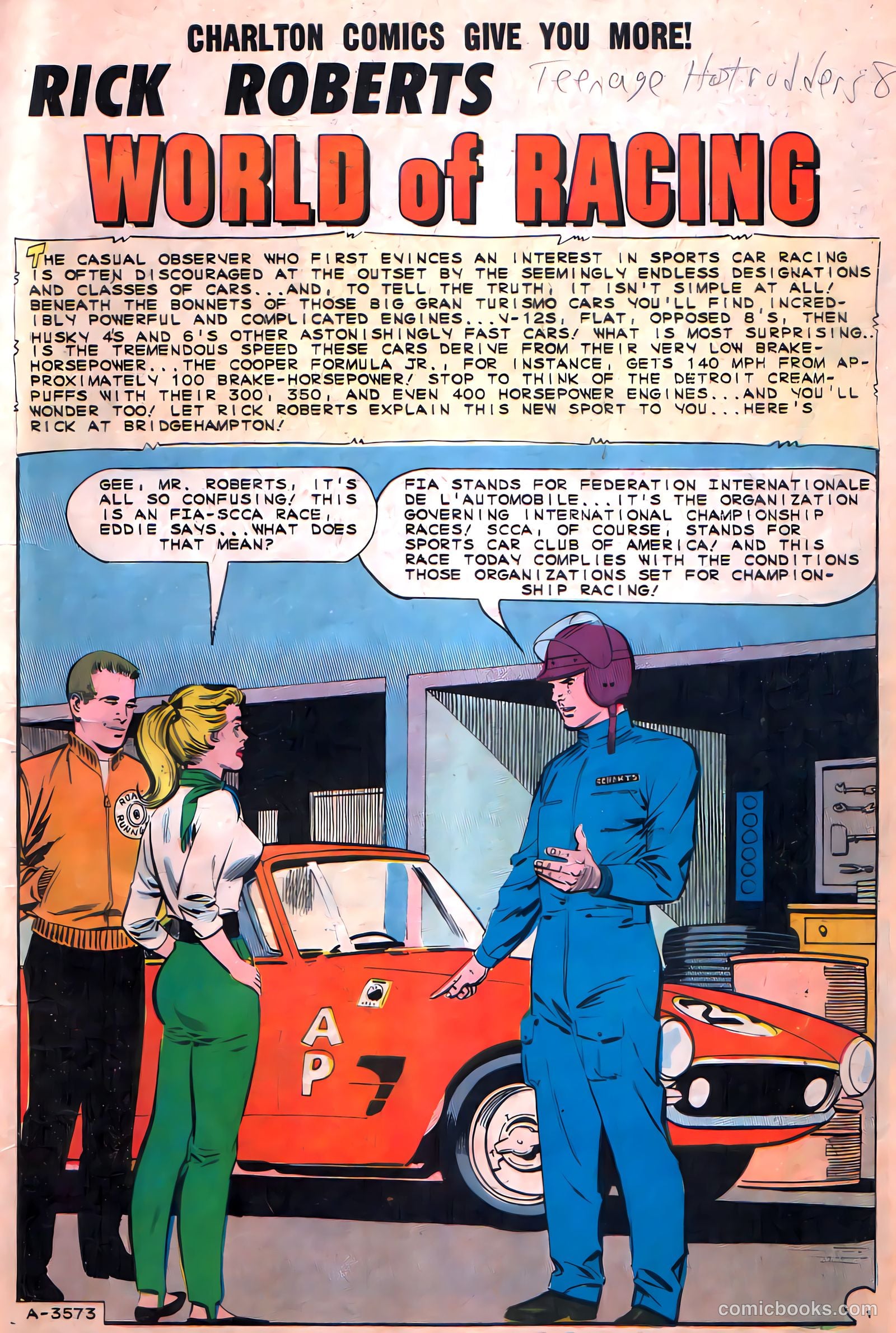 Teenage Hotrodders #8 (1964) — page 3 of 36