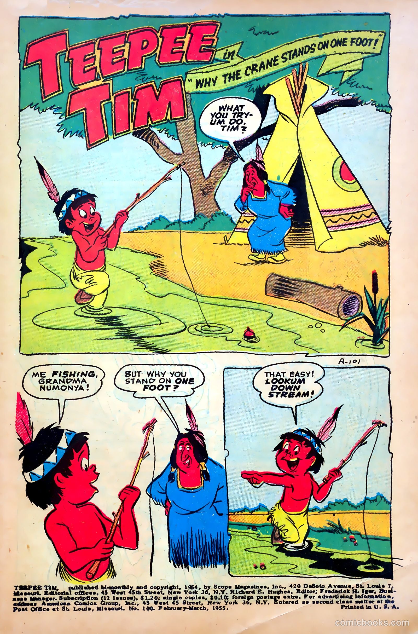 Teepee Tim #100 (1955) — page 3 of 36