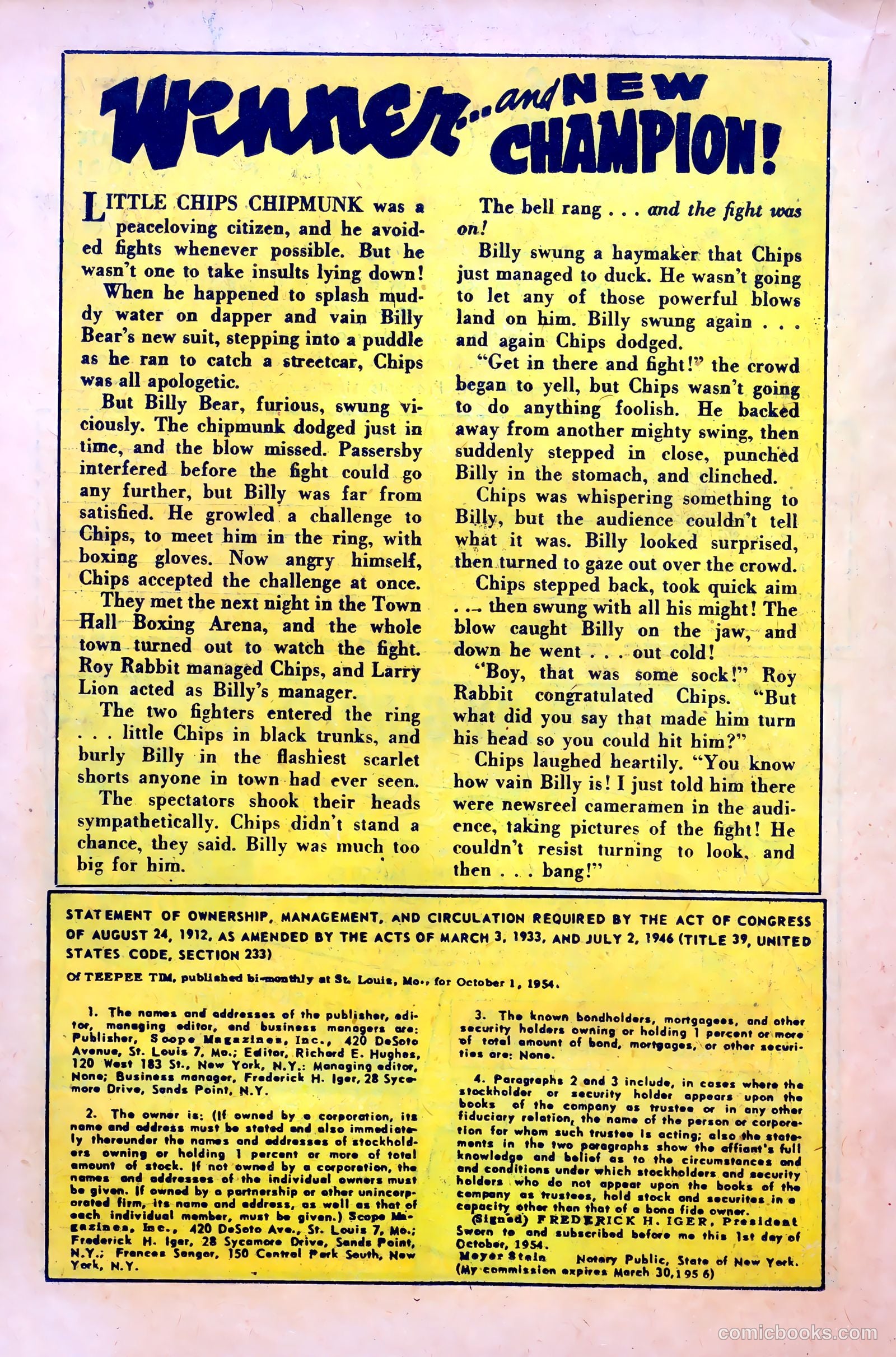 Teepee Tim #100 (1955) — page 18 of 36