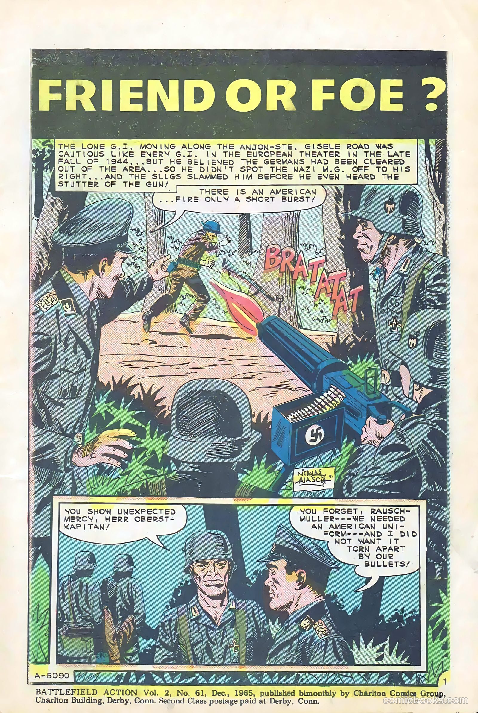 Battlefield Action #61 (1965) — page 3 of 36