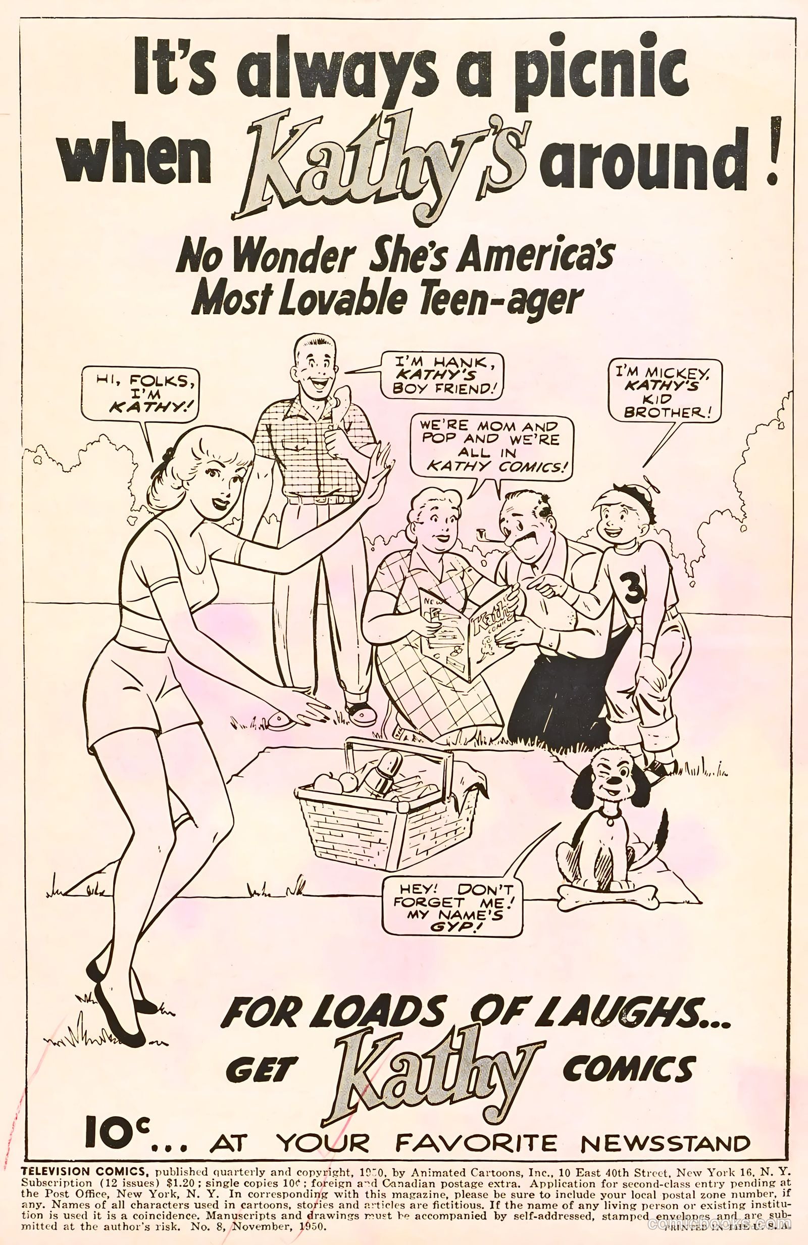Television Comics #8 (1950) — page 2 of 36