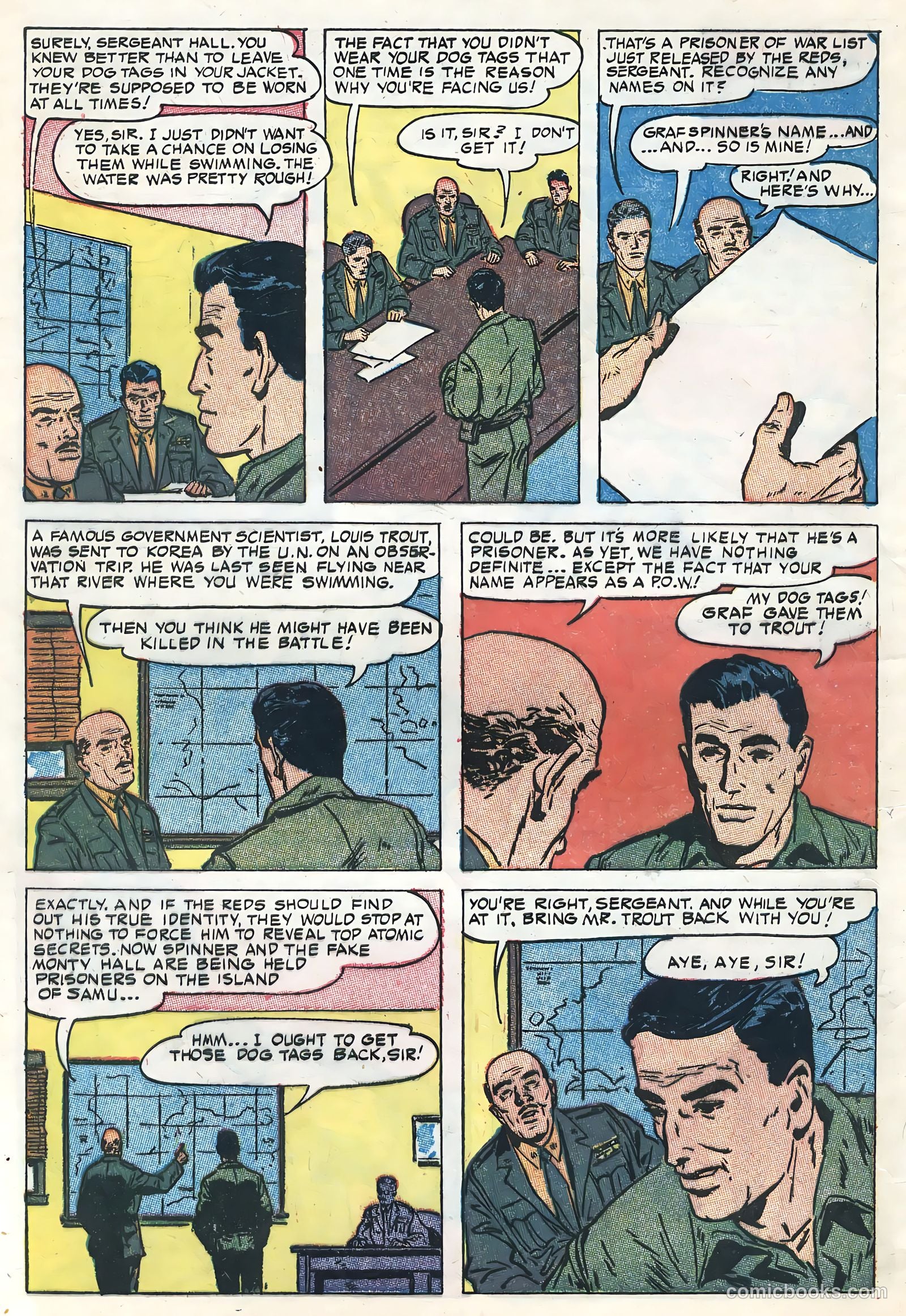 Tell It to the Marines #1 (1958) — page 4 of 36