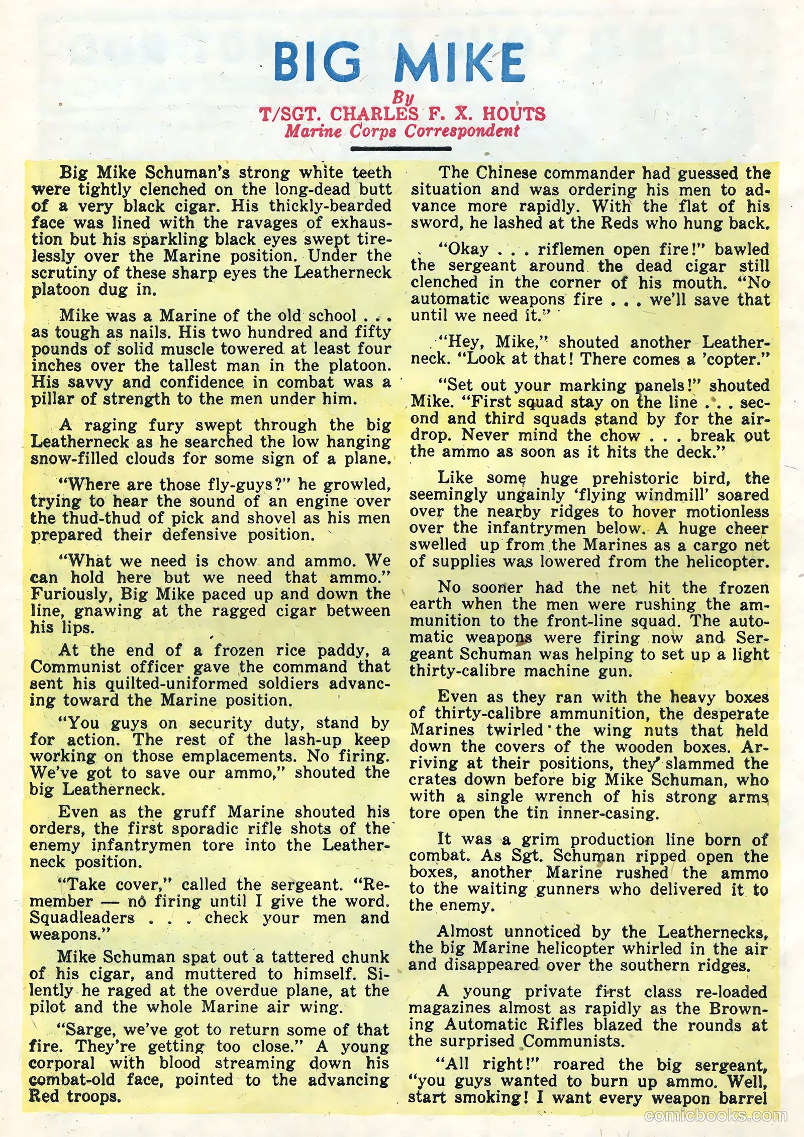 Tell It to the Marines #1 (1958) — page 32 of 36