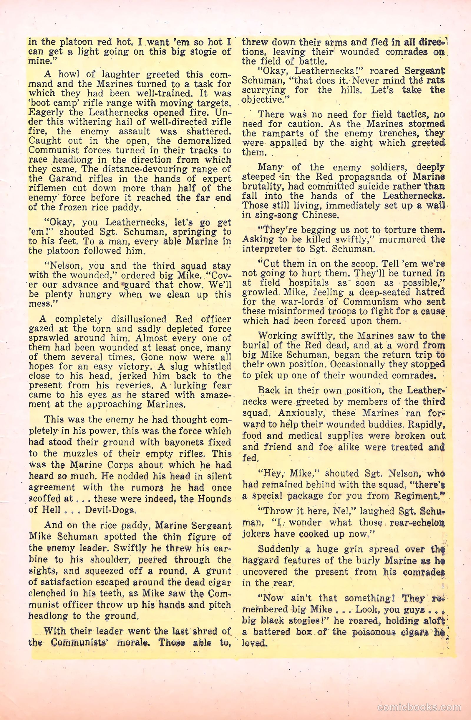 Tell It to the Marines #15 (1955) — page 33 of 36