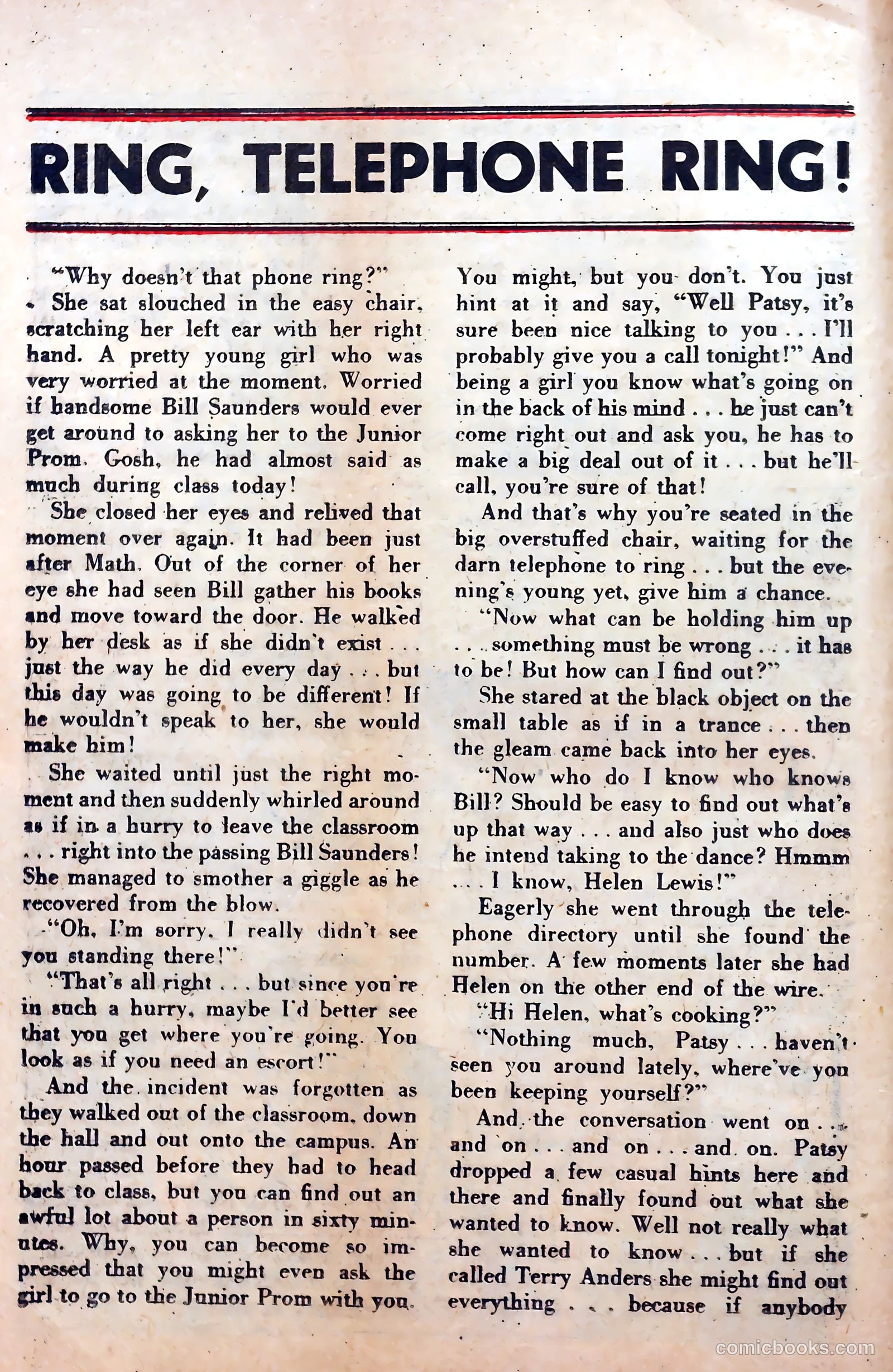Tender Romance #1 (1953) — page 16 of 36
