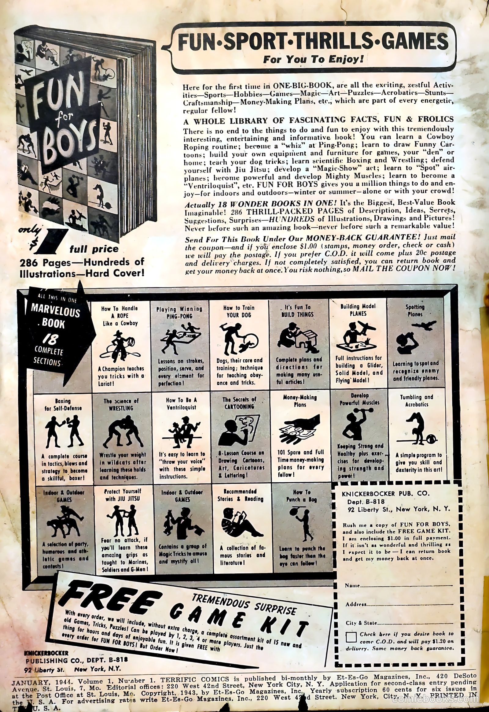 Terrific Comics #1 (1944) — page 2 of 60