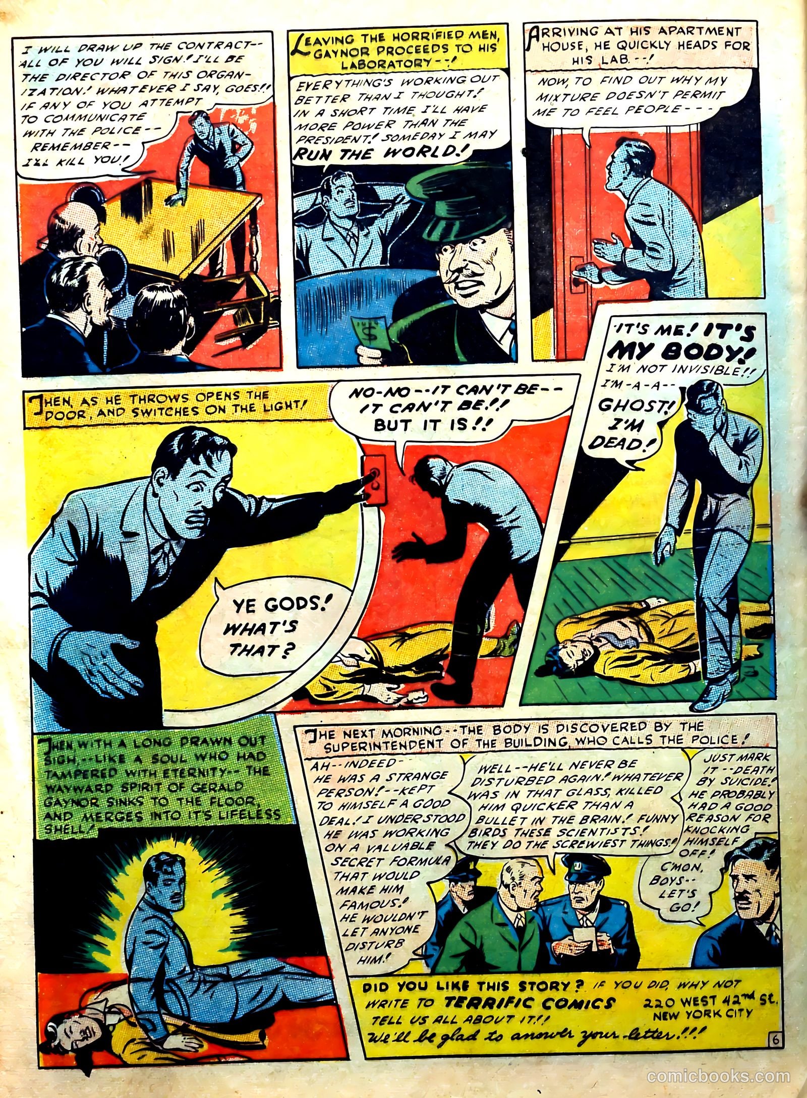 Terrific Comics #1 (1944) — page 50 of 60
