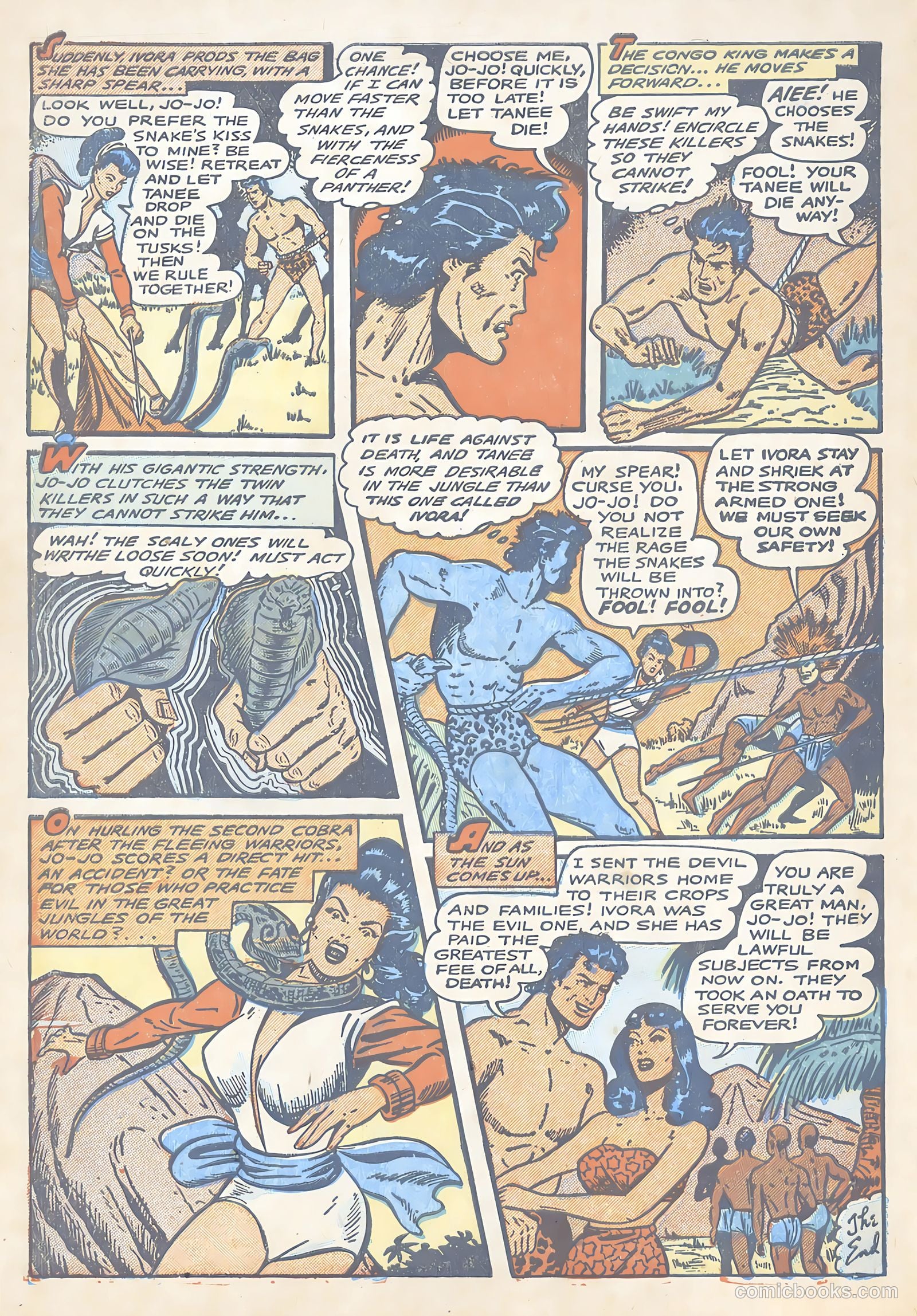 Terrors of the Jungle #5 (1953) — page 34 of 36