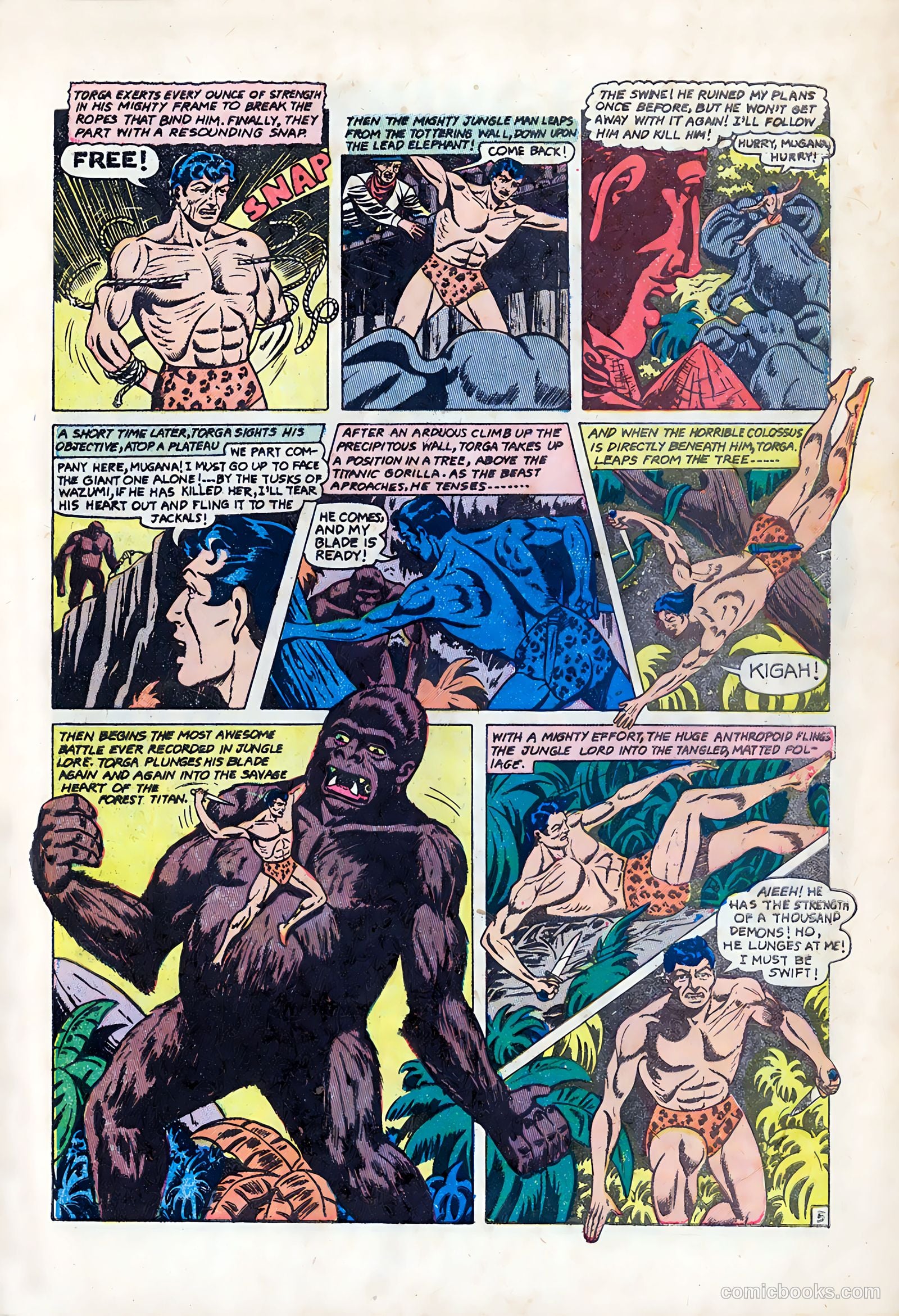 Terrors of the Jungle #7 (1953) — page 7 of 36
