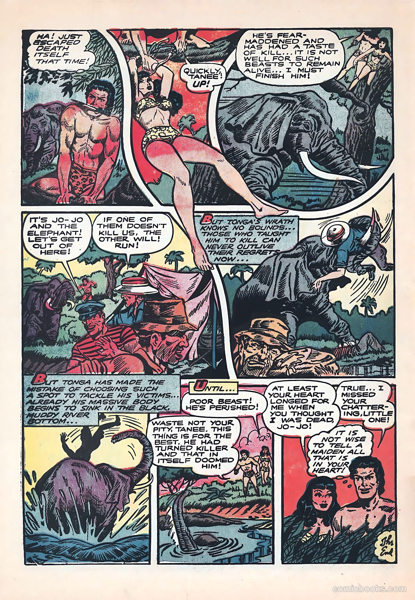 Terrors of the Jungle #9 (1954) — page 34 of 36