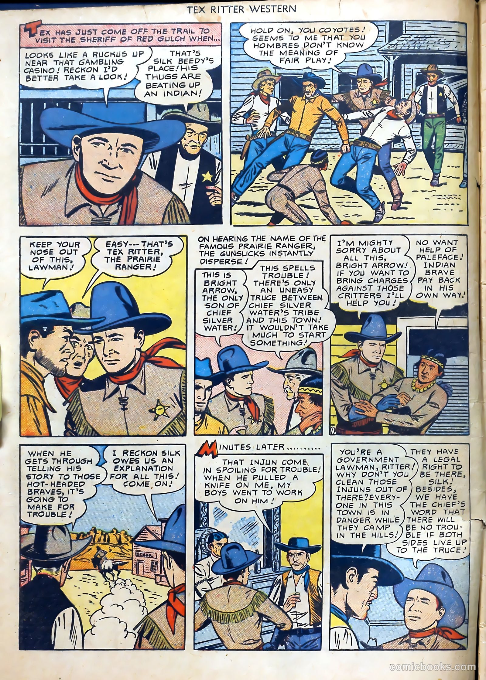 Tex Ritter Western #1 (1950) — page 6 of 40