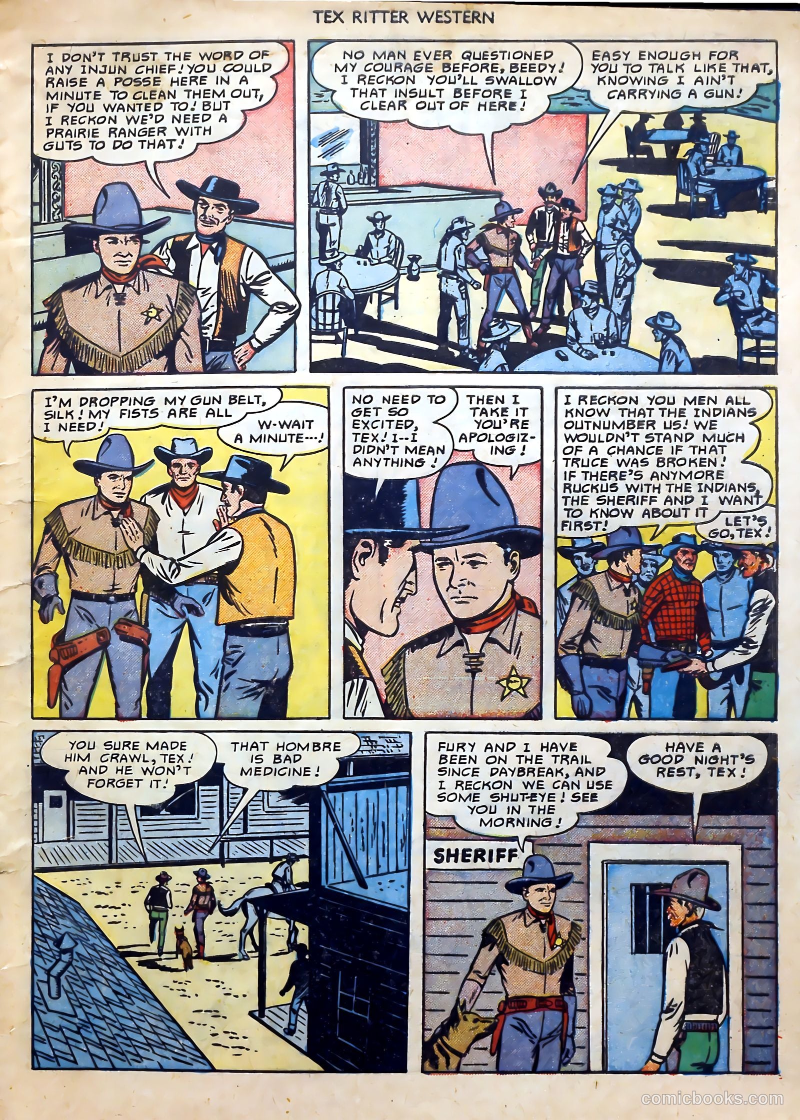 Tex Ritter Western #1 (1950) — page 7 of 40