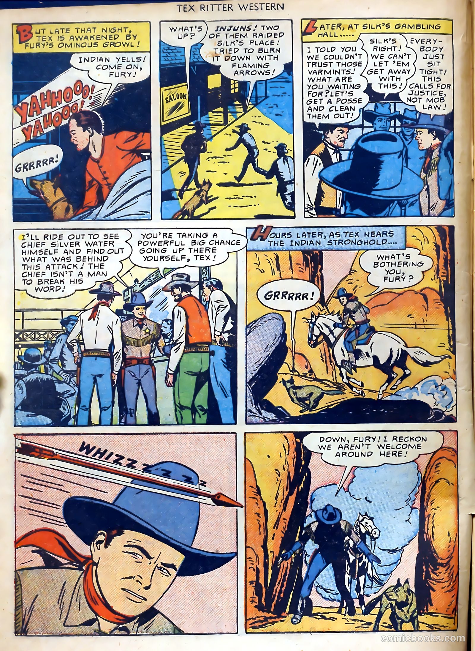 Tex Ritter Western #1 (1950) — page 8 of 40