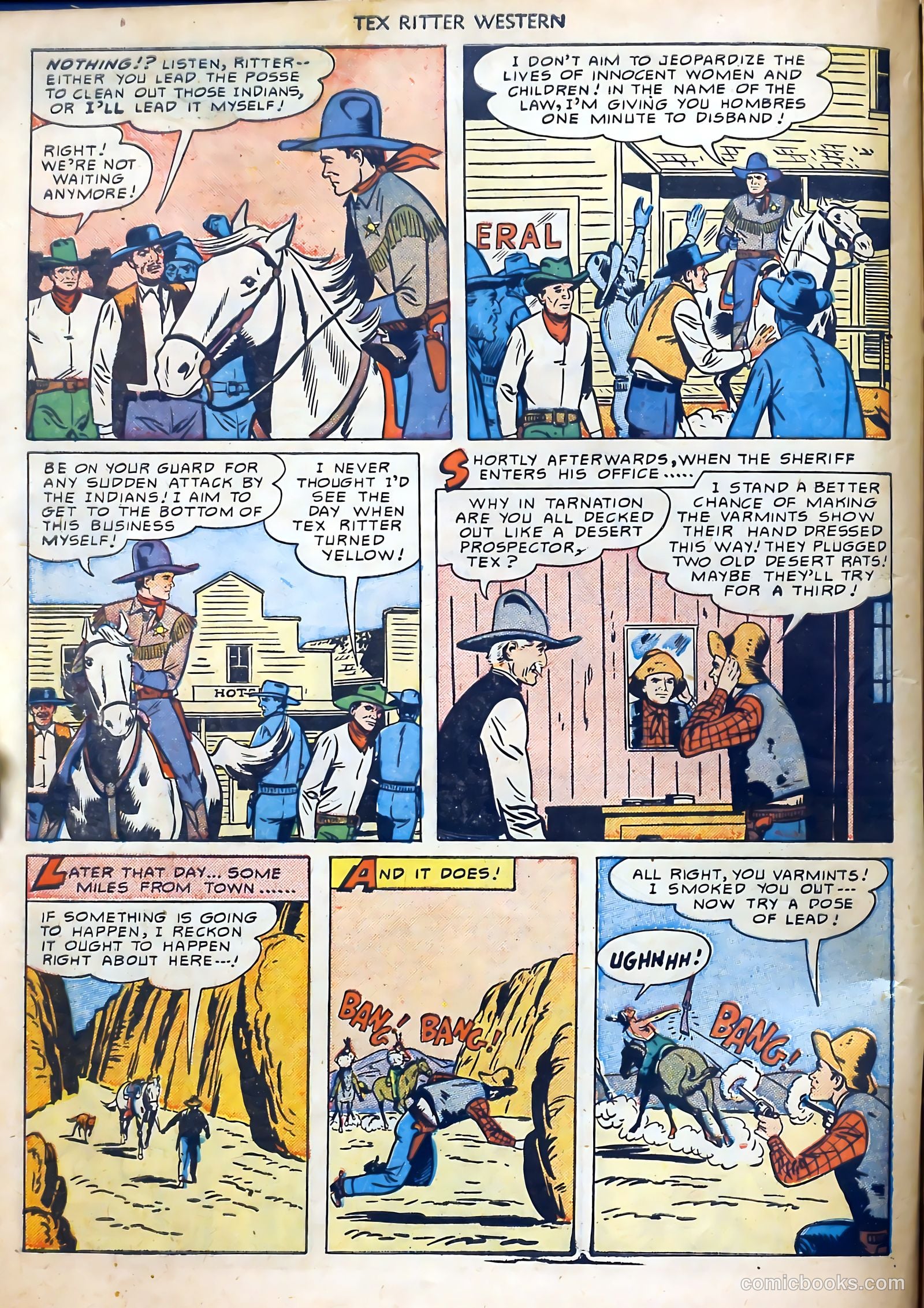 Tex Ritter Western #1 (1950) — page 12 of 40