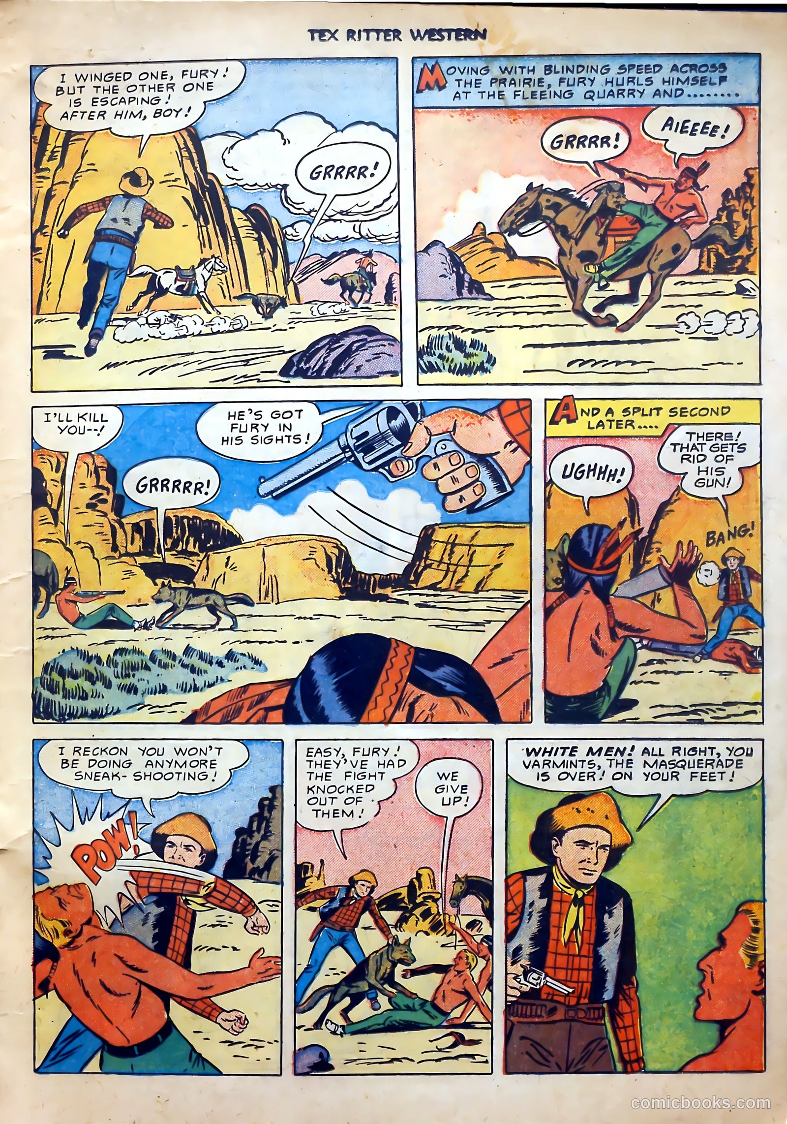 Tex Ritter Western #1 (1950) — page 13 of 40