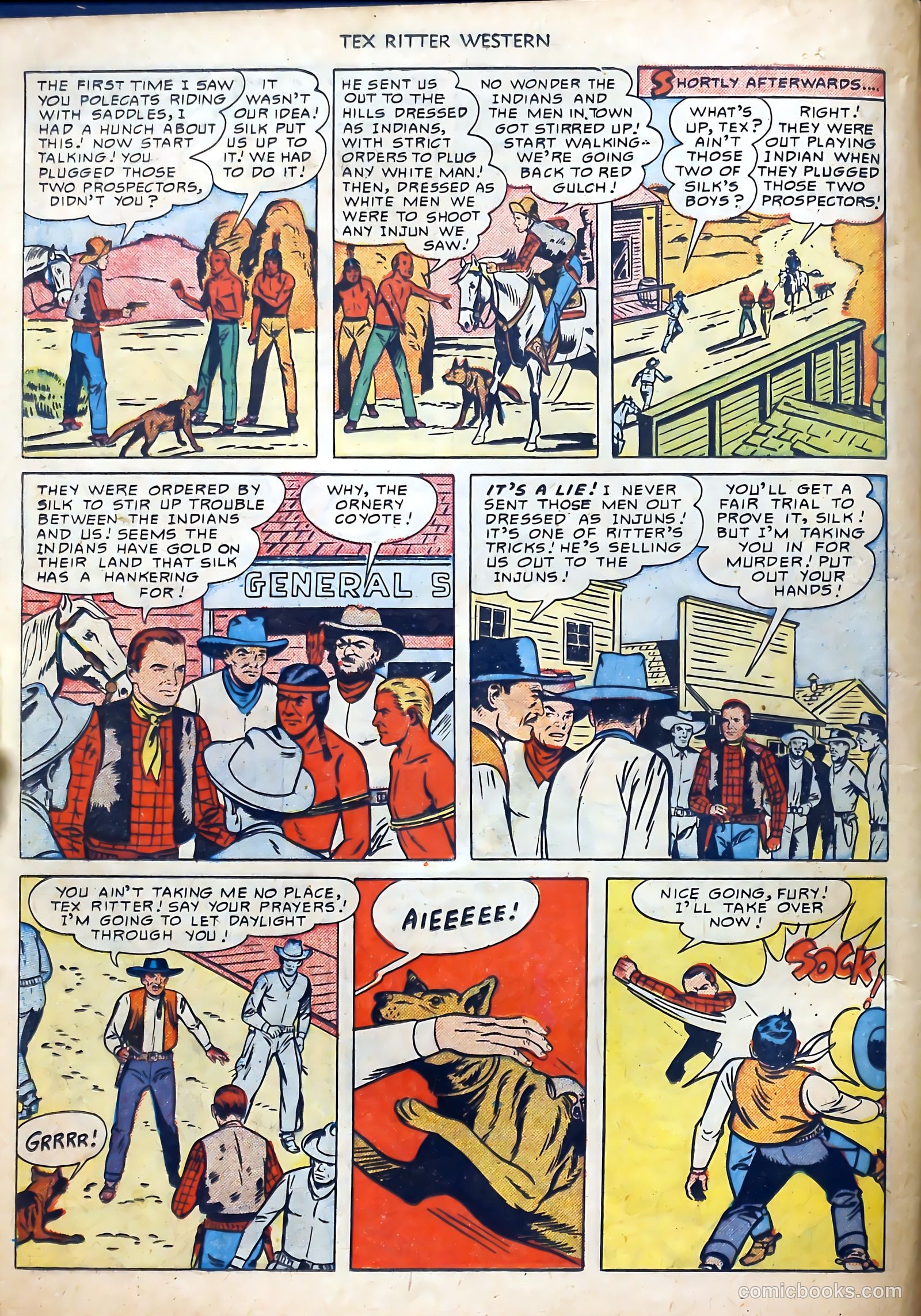 Tex Ritter Western #1 (1950) — page 14 of 40