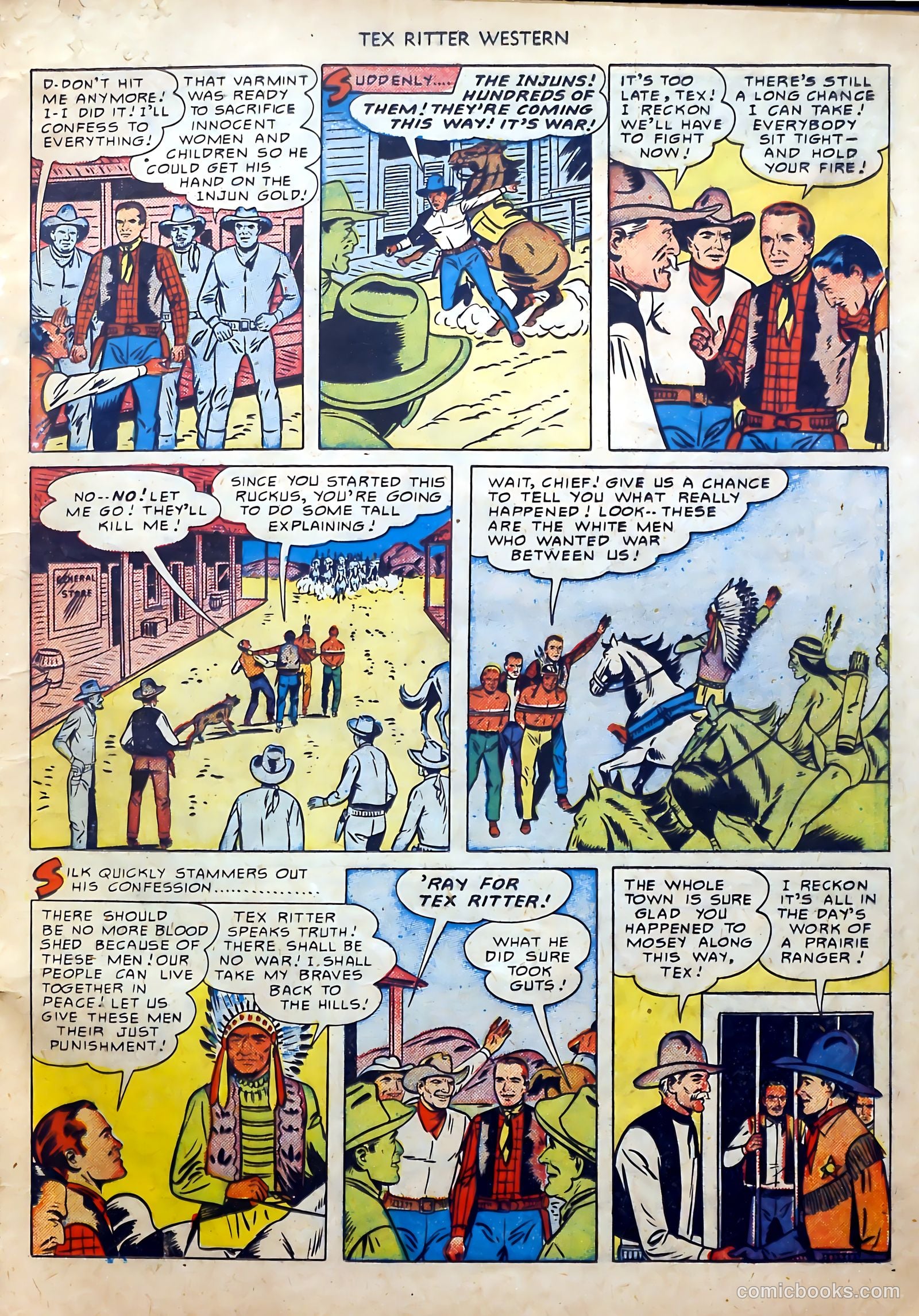 Tex Ritter Western #1 (1950) — page 15 of 40