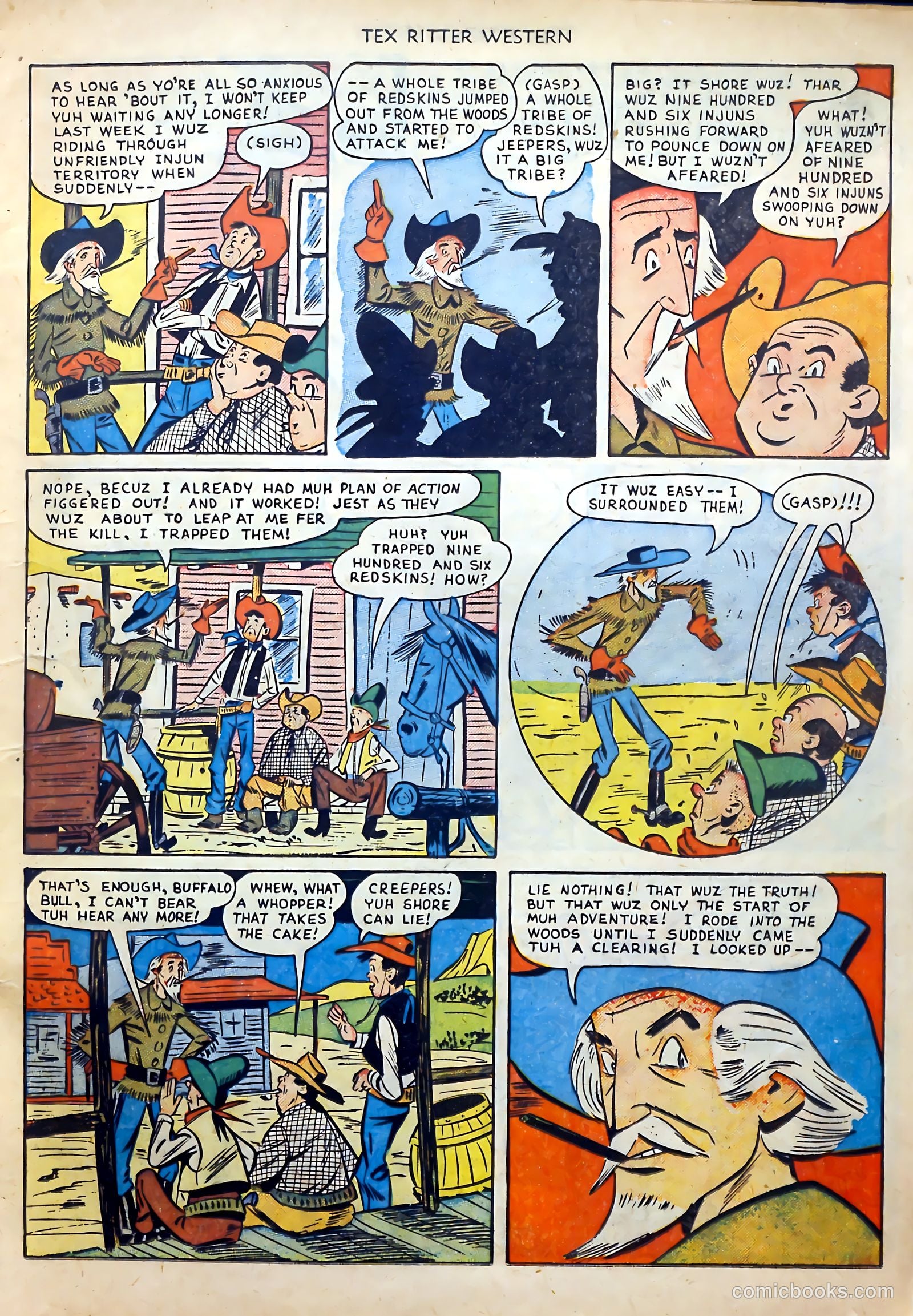 Tex Ritter Western #1 (1950) — page 17 of 40