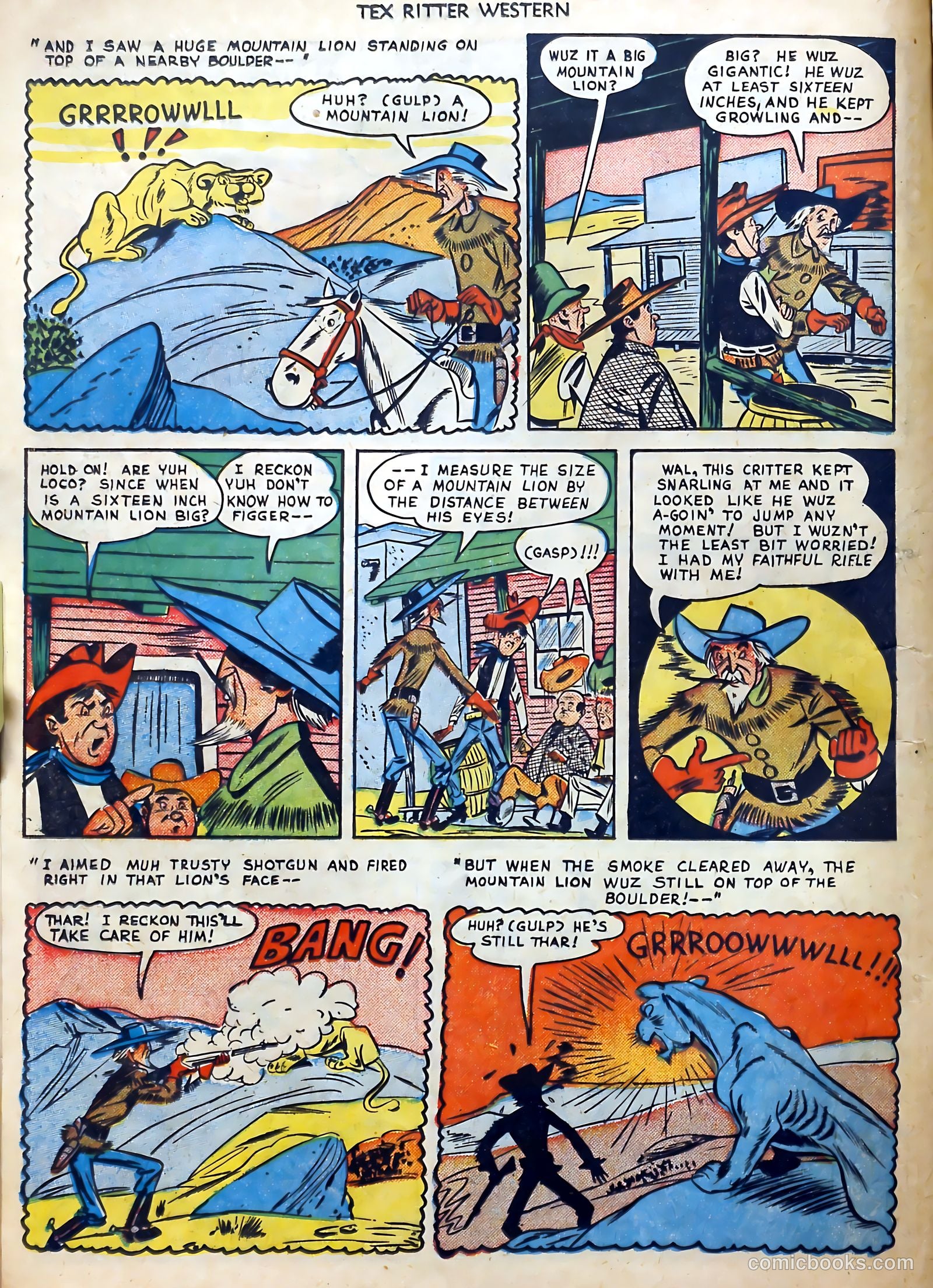Tex Ritter Western #1 (1950) — page 18 of 40