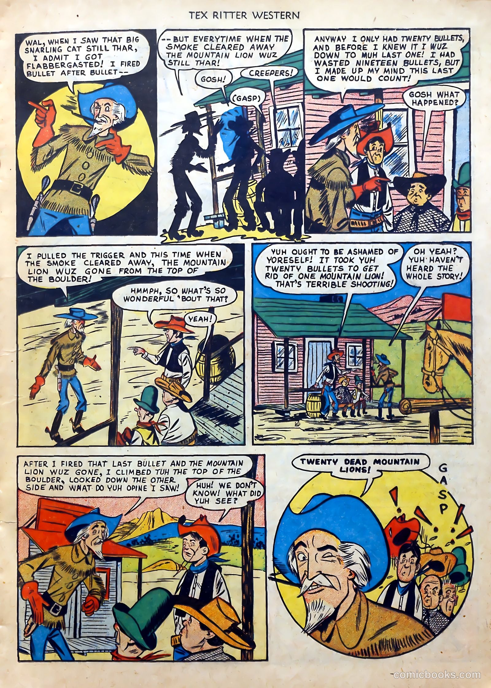 Tex Ritter Western #1 (1950) — page 19 of 40