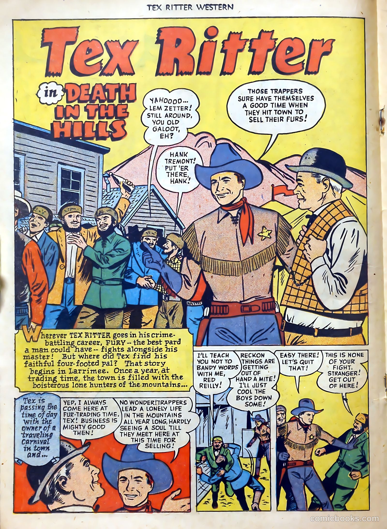 Tex Ritter Western #1 (1950) — page 20 of 40