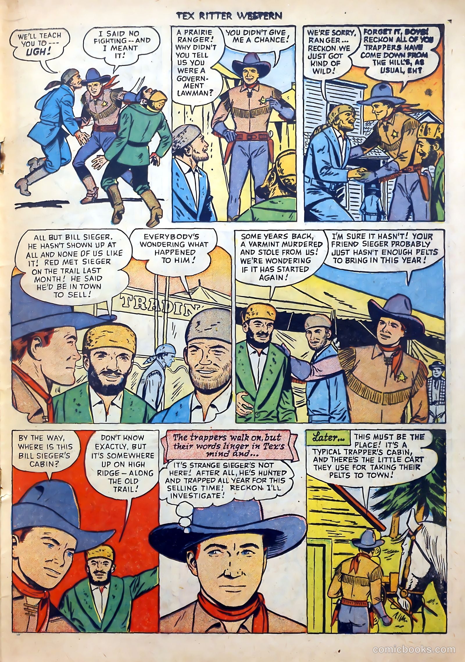 Tex Ritter Western #1 (1950) — page 21 of 40