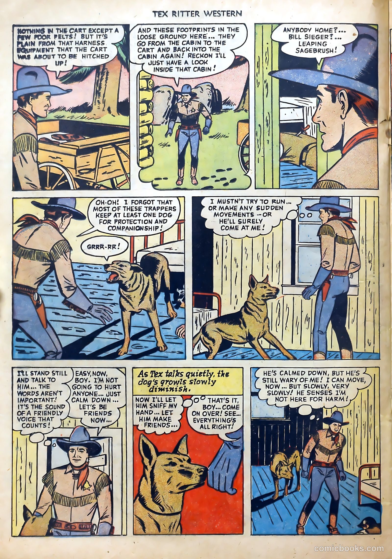 Tex Ritter Western #1 (1950) — page 22 of 40