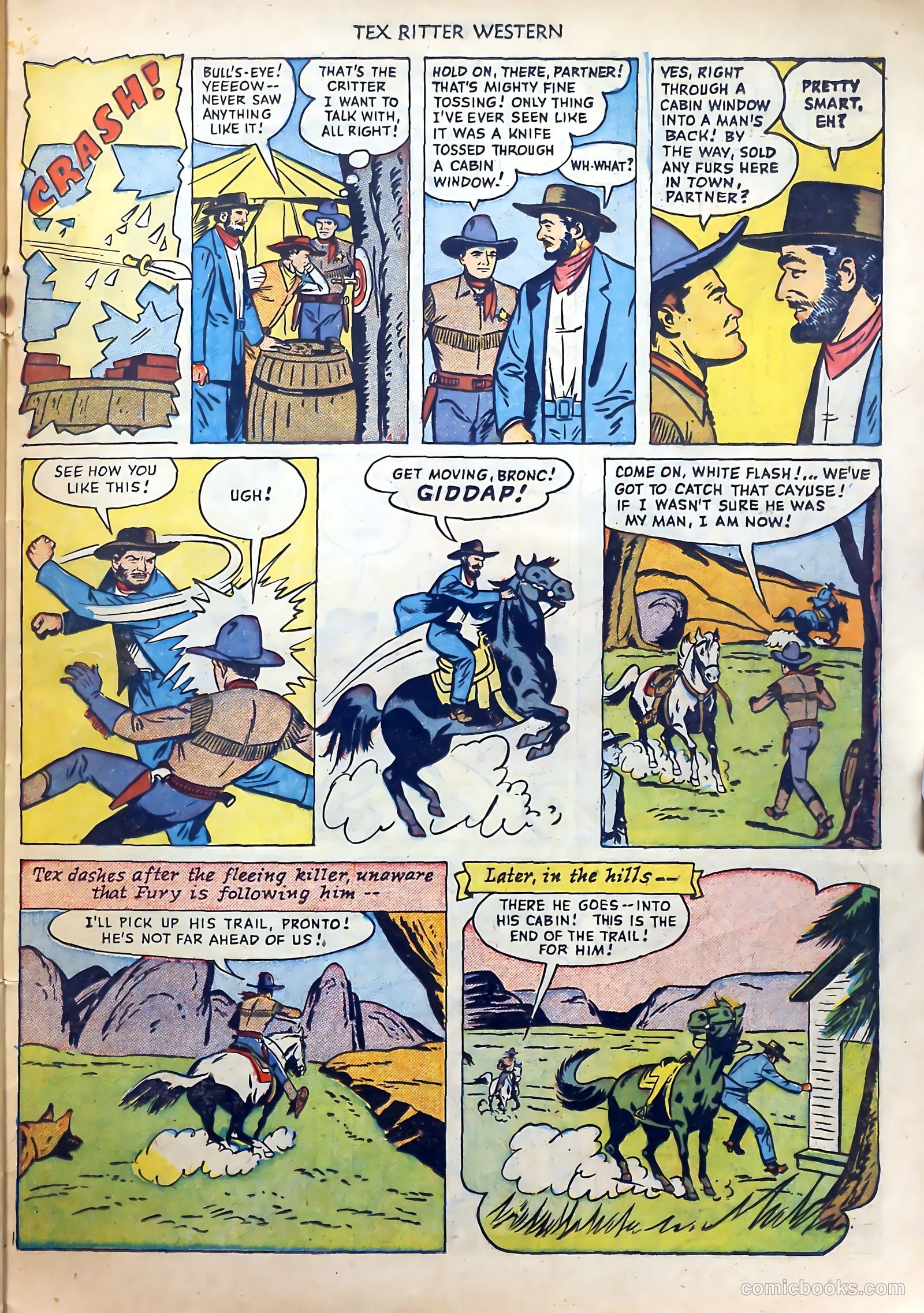 Tex Ritter Western #1 (1950) — page 25 of 40