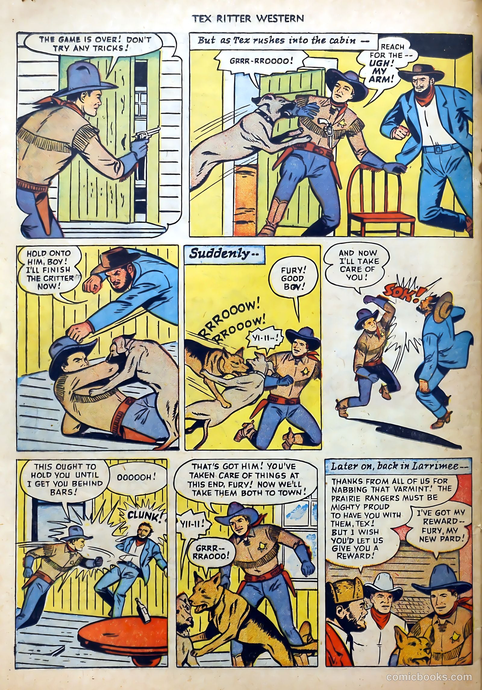 Tex Ritter Western #1 (1950) — page 26 of 40